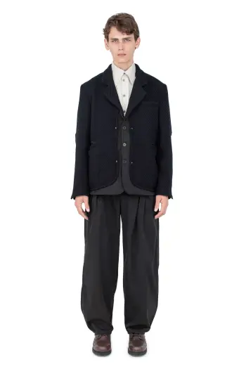 KIKO KOSTADINOV HALICS BLAZER - MATT BLACK/JET BLACK