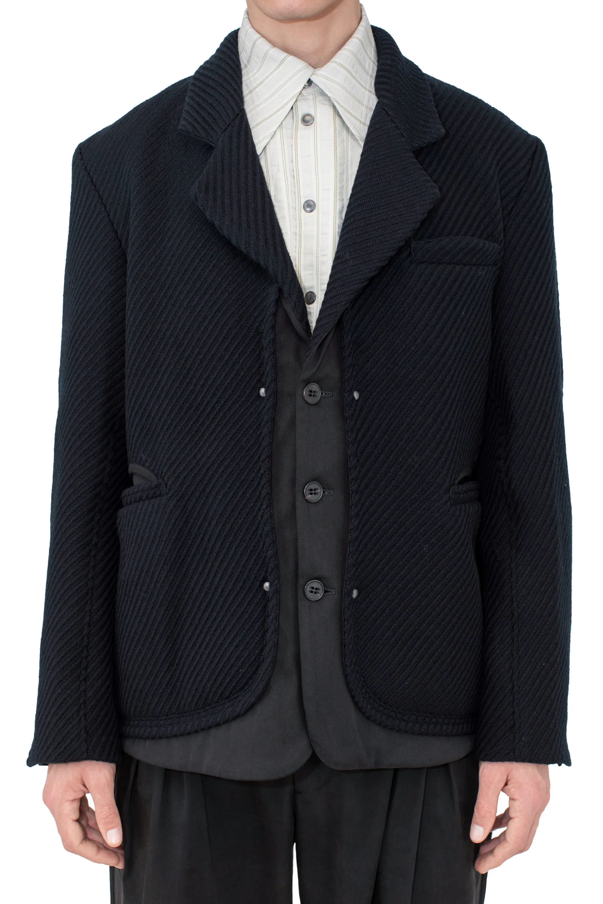 HALICS BLAZER - MATT BLACK/JET BLACK – KIKO KOSTADINOV