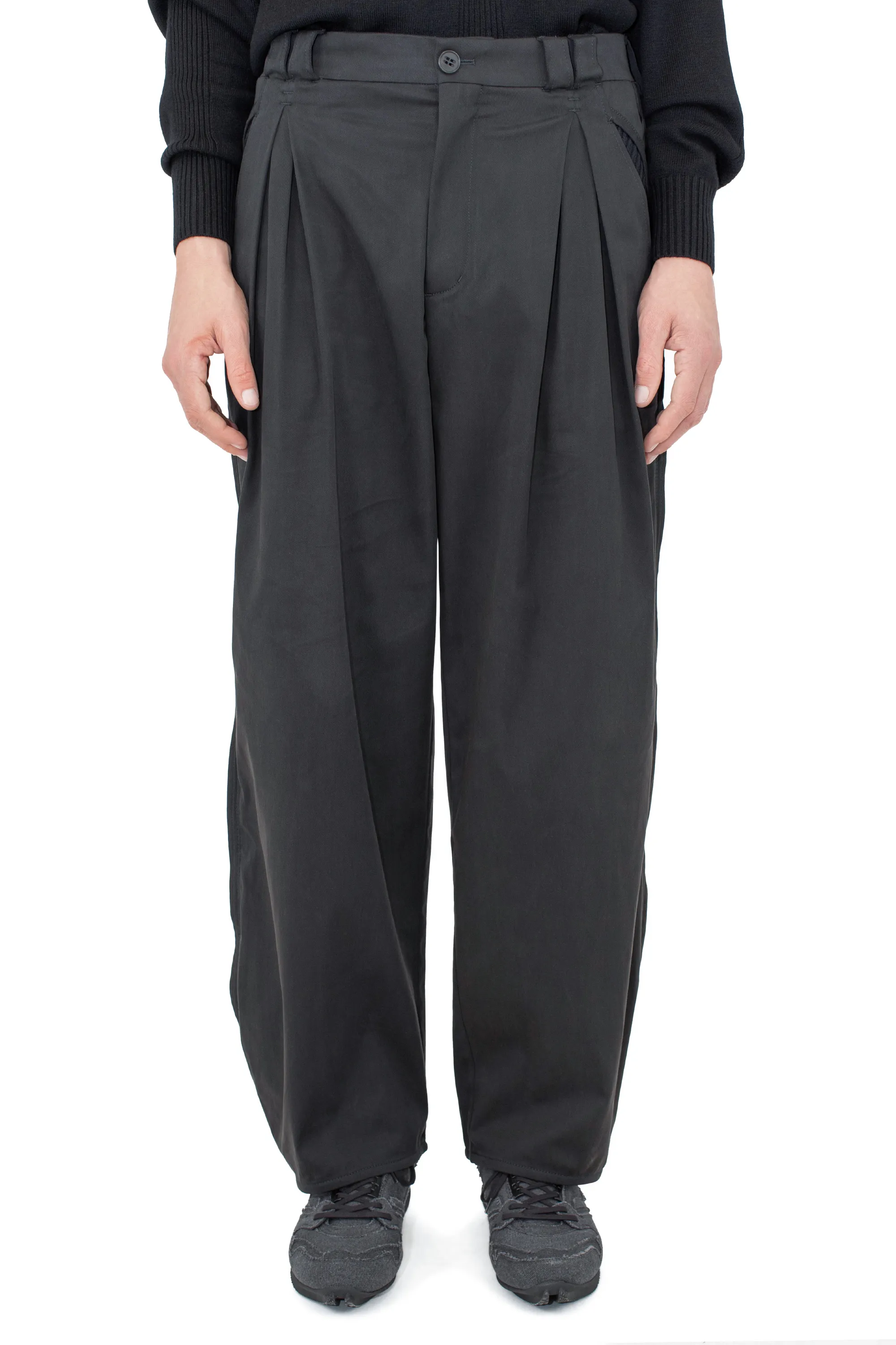 KIKO KOSTADINOV HALICS TROUSER - JET BLACK/MATT BLACK