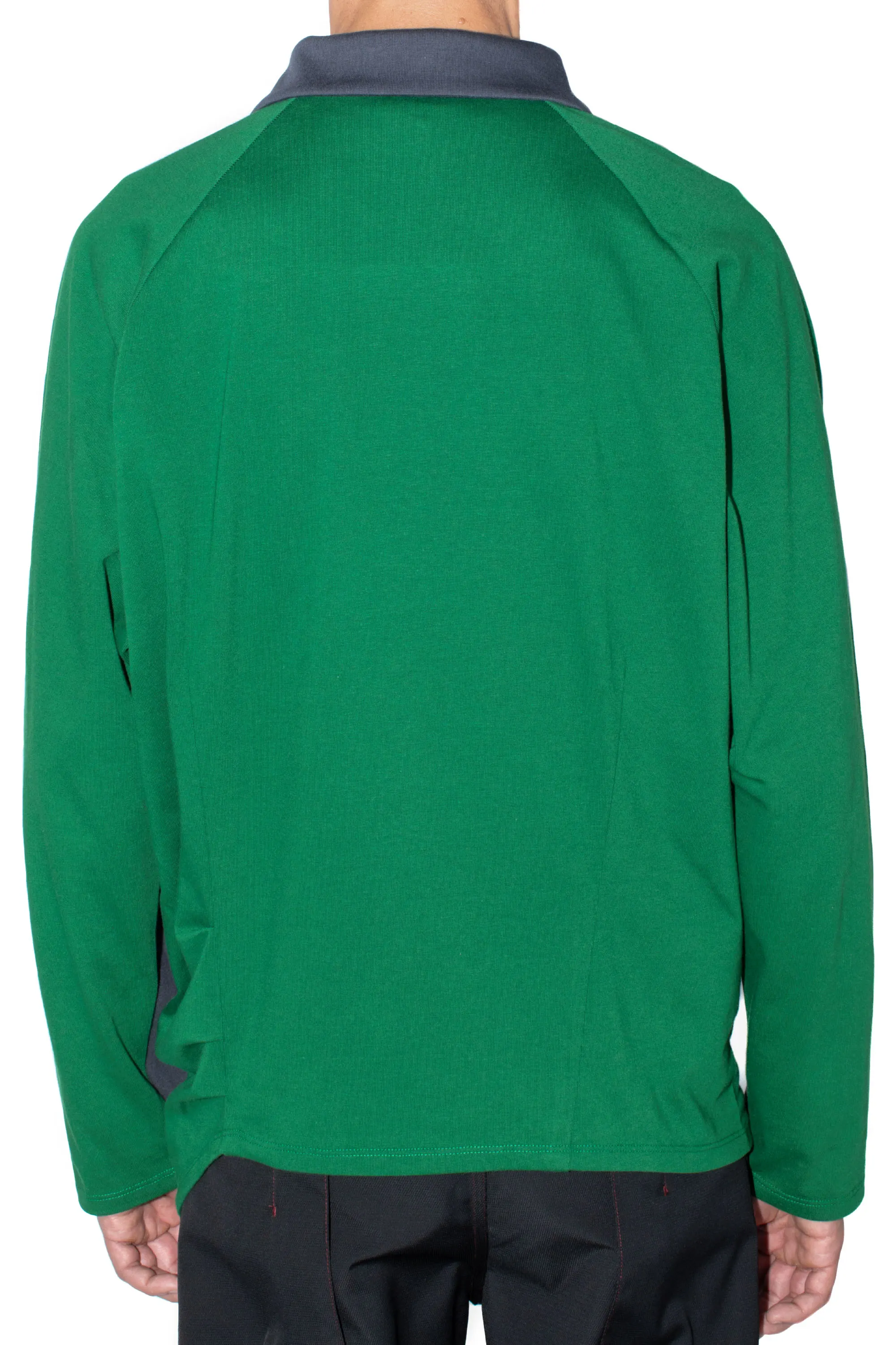 KIKO KOSTADINOV HALISHA TOP - DIM GREY/ HUNTER GREEN/ HEATHER PINK