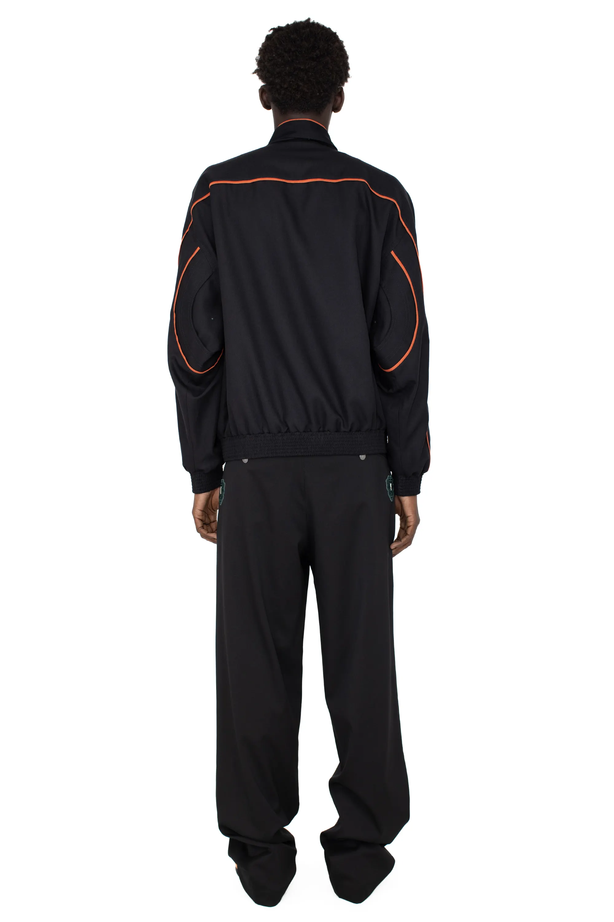 KIKO KOSTADINOV HARRER BLOUSON - COAL BLACK/FALL ORANGE
