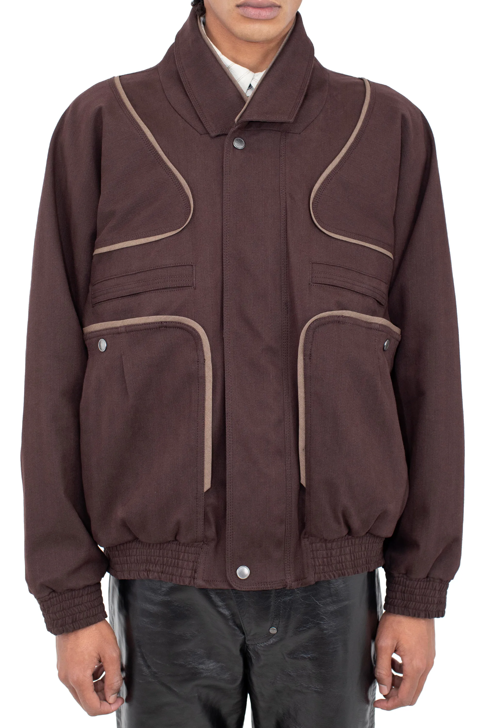 HARRER BLOUSON - WOOD BROWN/SEPIA – KIKO KOSTADINOV