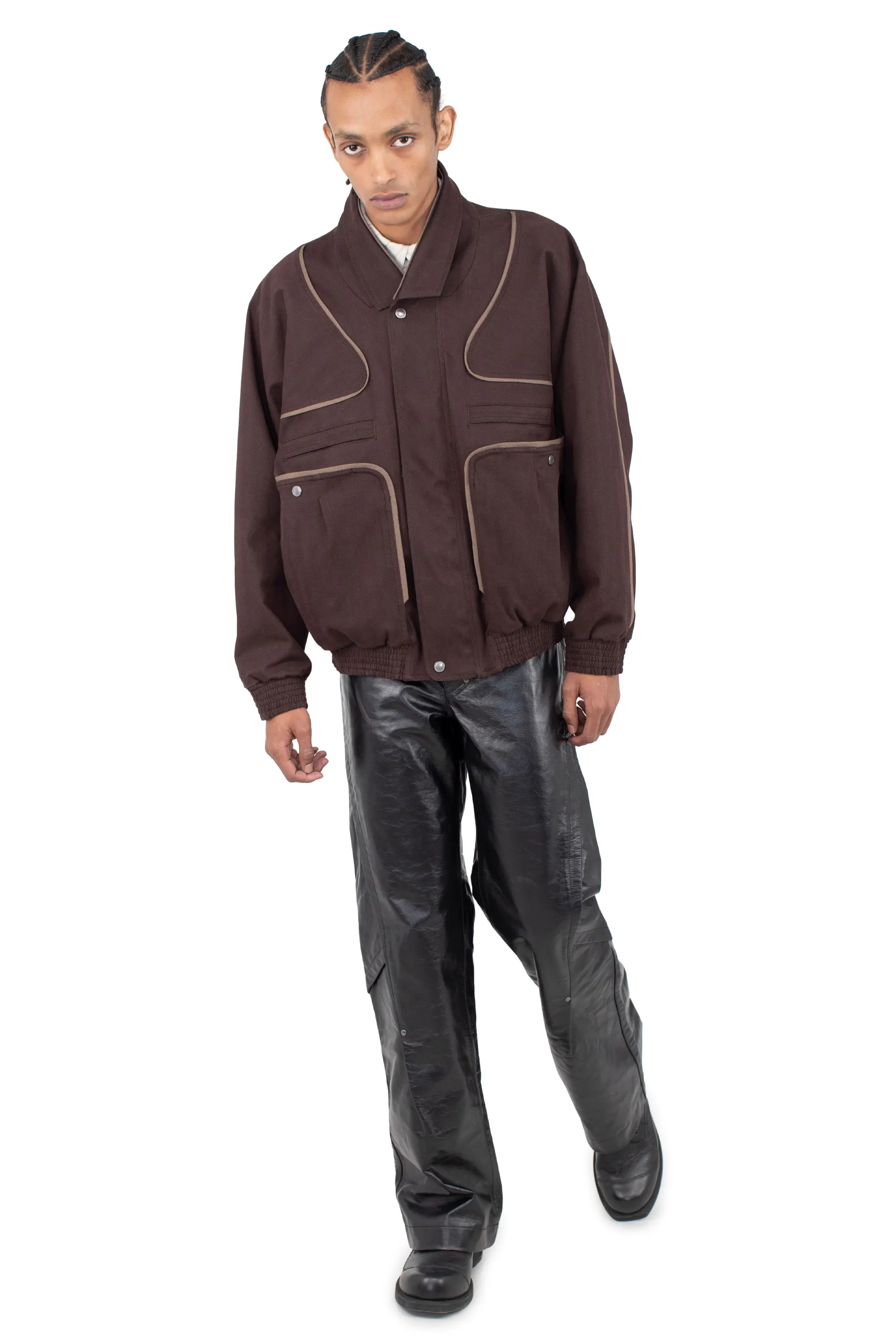 KIKO KOSTADINOV HARRER BLOUSON - WOOD BROWN/SEPIA