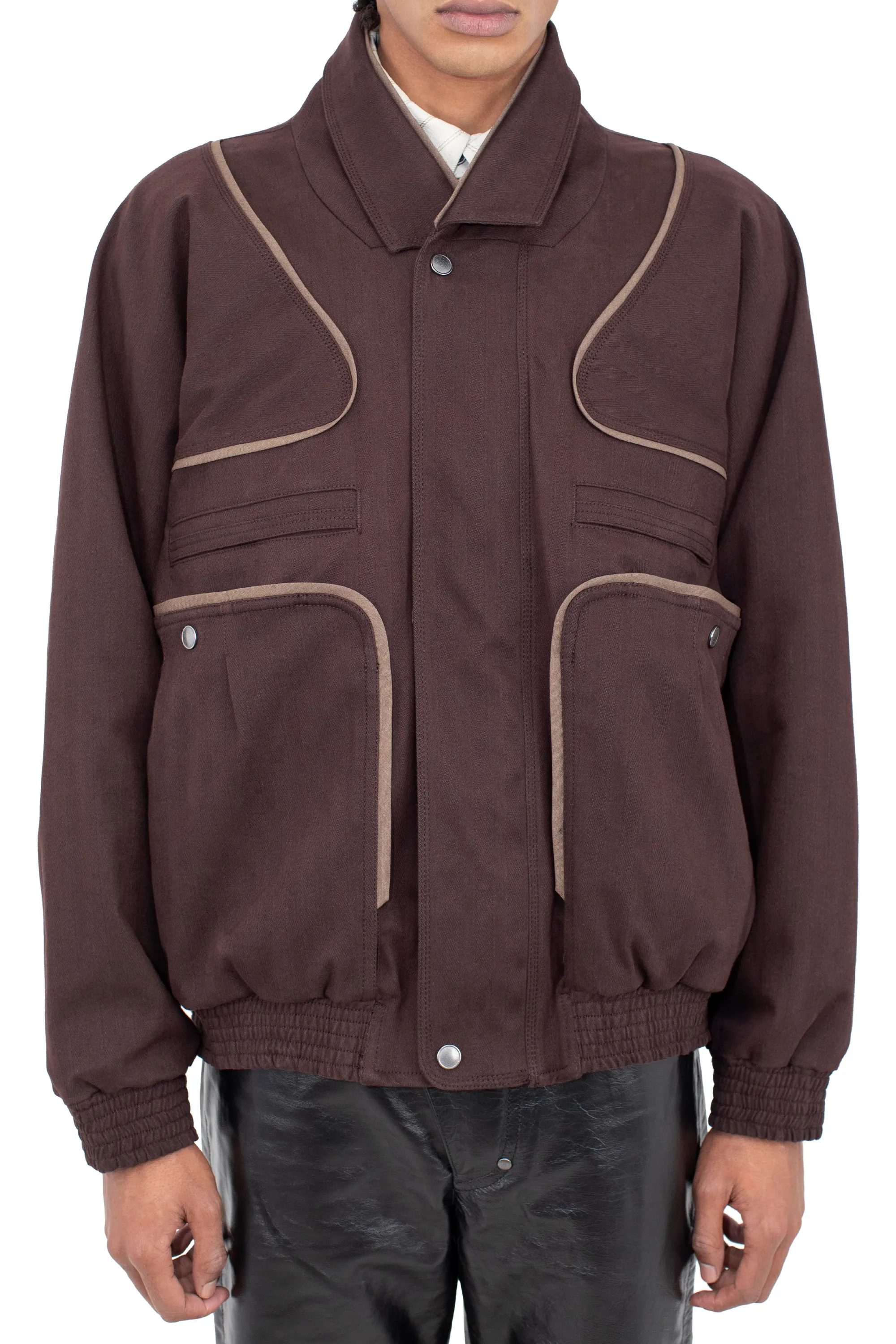 KIKO KOSTADINOV HARRER BLOUSON - WOOD BROWN/SEPIA