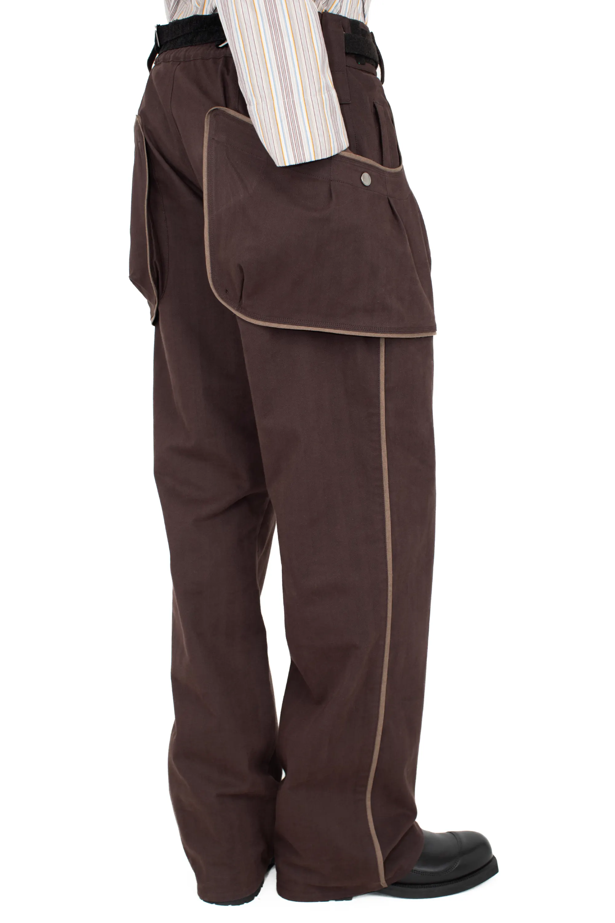 KIKO KOSTADINOV HARRER CARGO TROUSER - WOOD BROWN/SEPIA