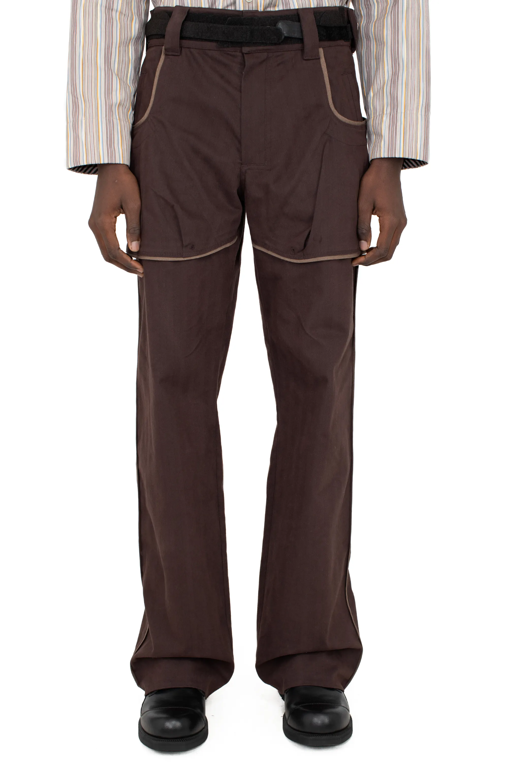 KIKO KOSTADINOV HARRER CARGO TROUSER - WOOD BROWN/SEPIA