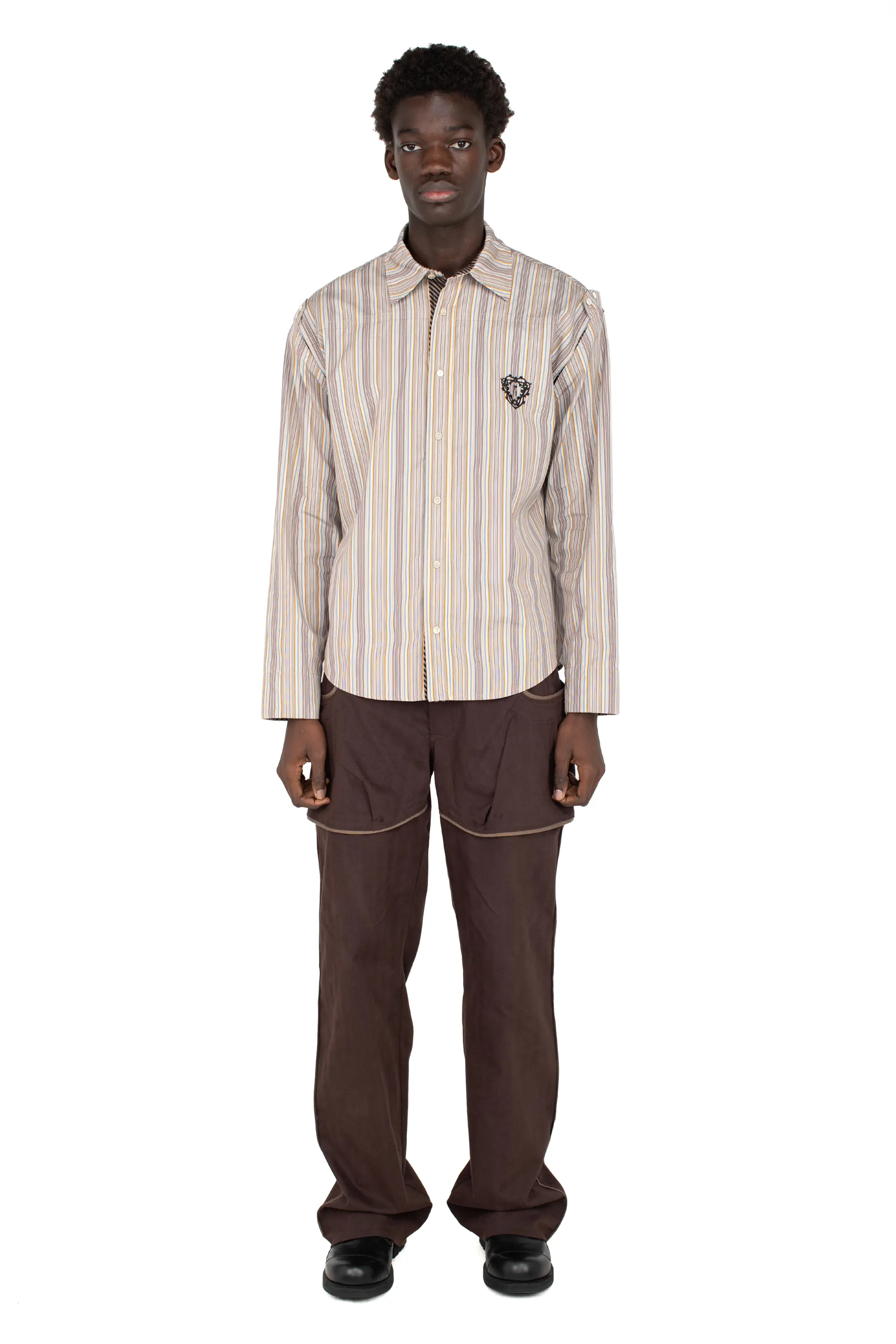KIKO KOSTADINOV HARRER CARGO TROUSER - WOOD BROWN/SEPIA
