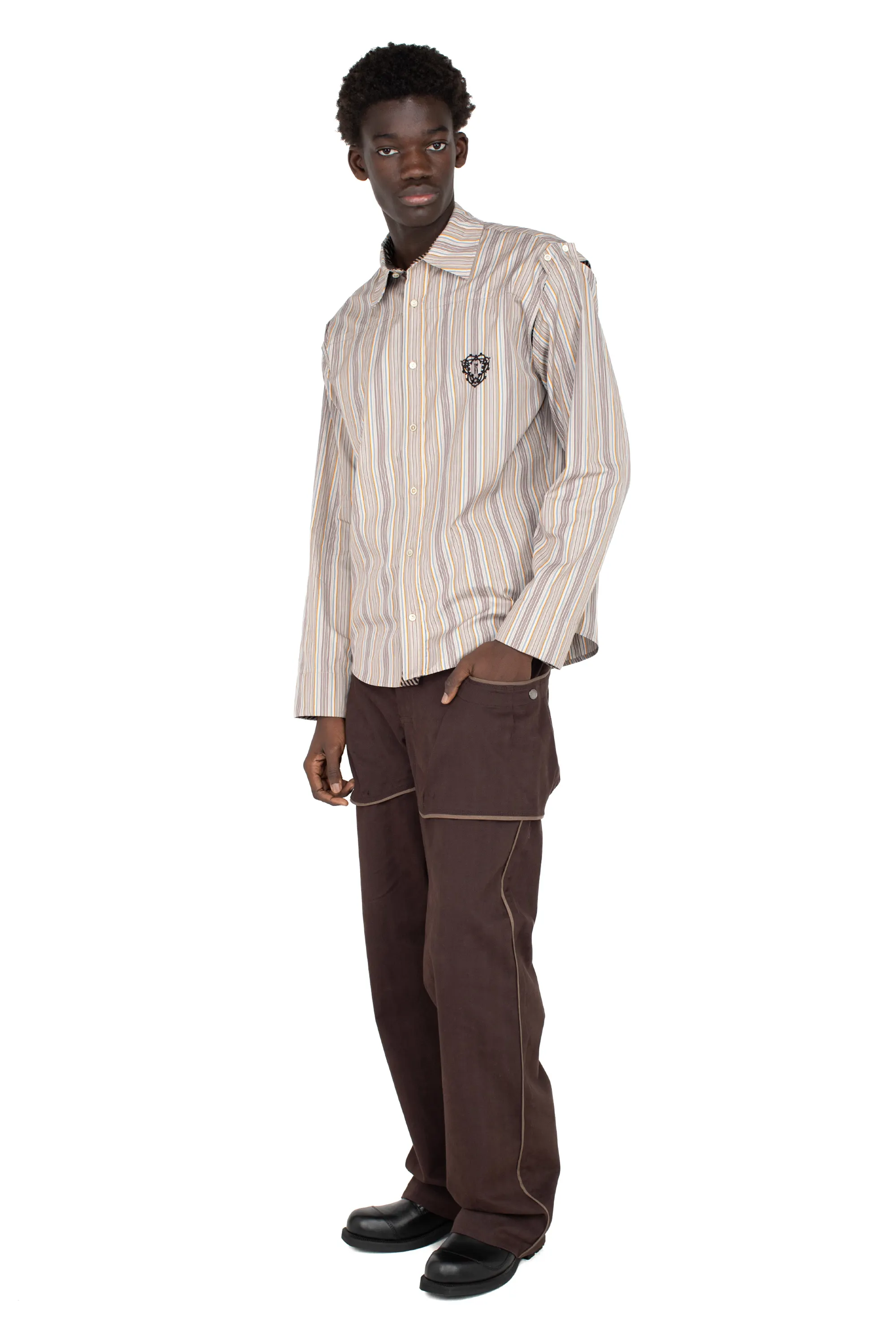 KIKO KOSTADINOV HARRER CARGO TROUSER - WOOD BROWN/SEPIA