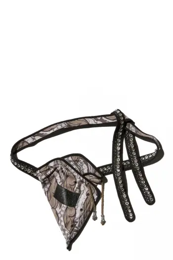 KIKO KOSTADINOV HATHA JERSEY BAG - IRON & BLACK