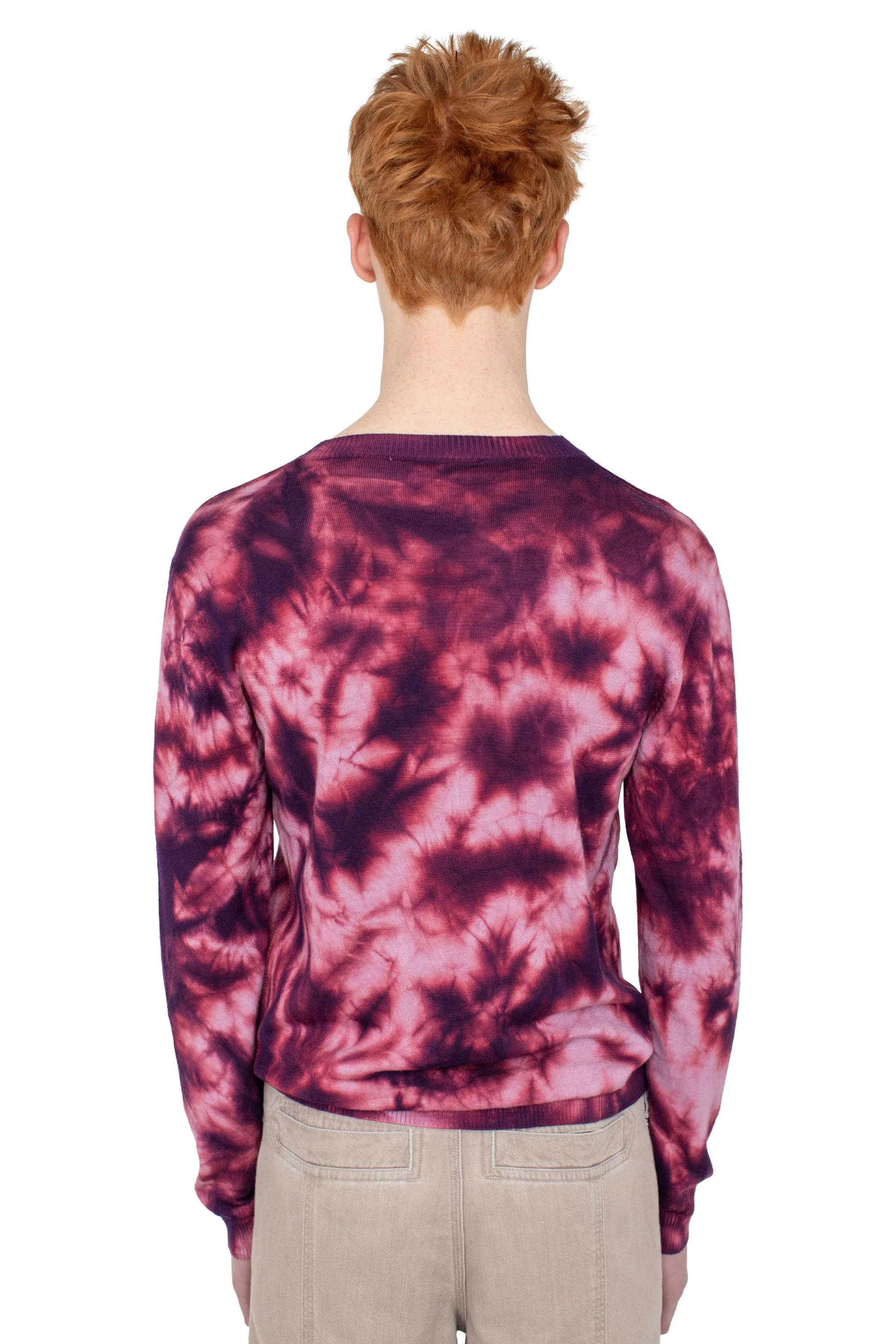 KIKO KOSTADINOV HATHA V-NECK KNIT - FUCHSIA