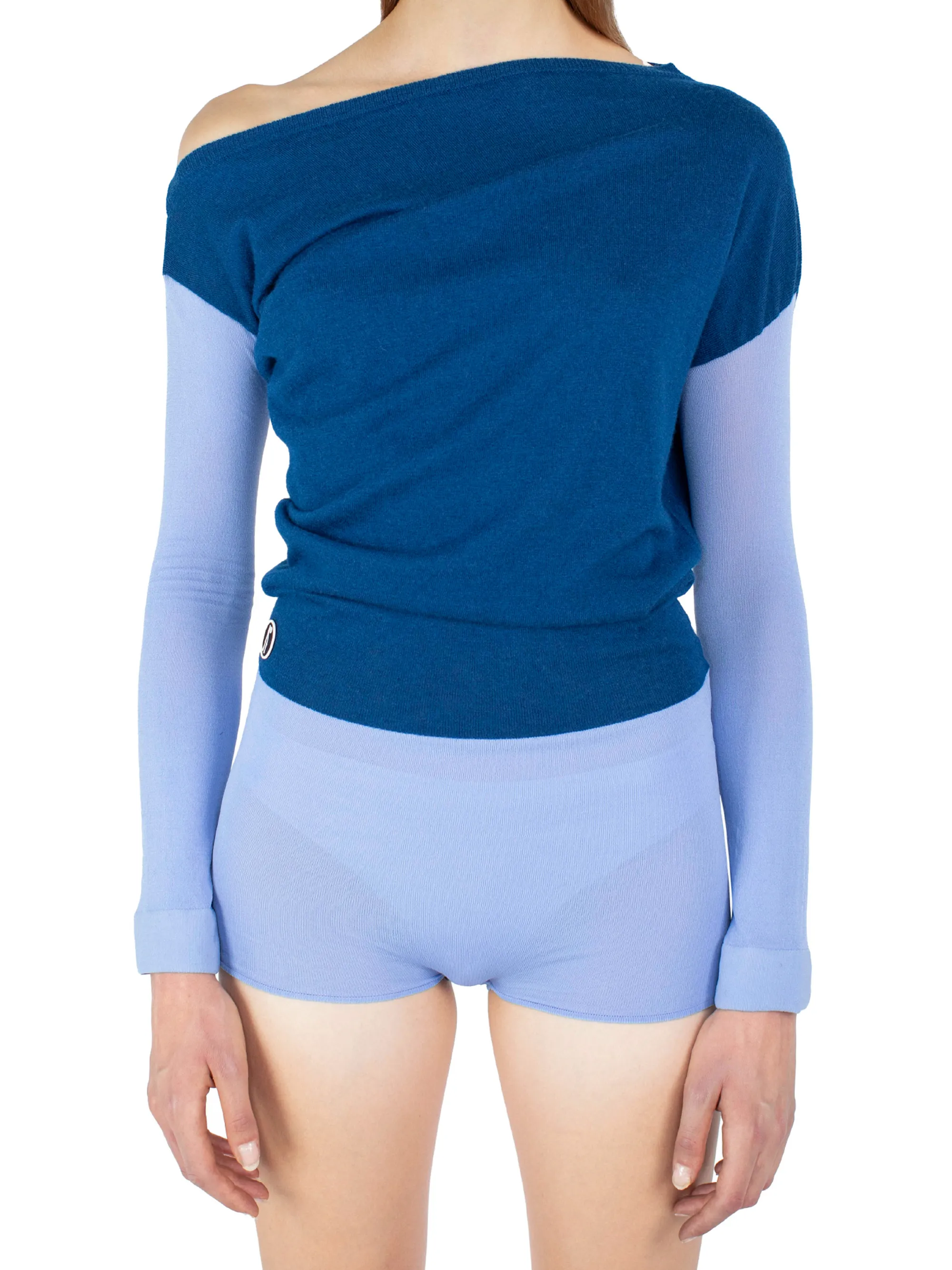 HEISS KNIT LEOTARD - SKY BLUE – KIKO KOSTADINOV