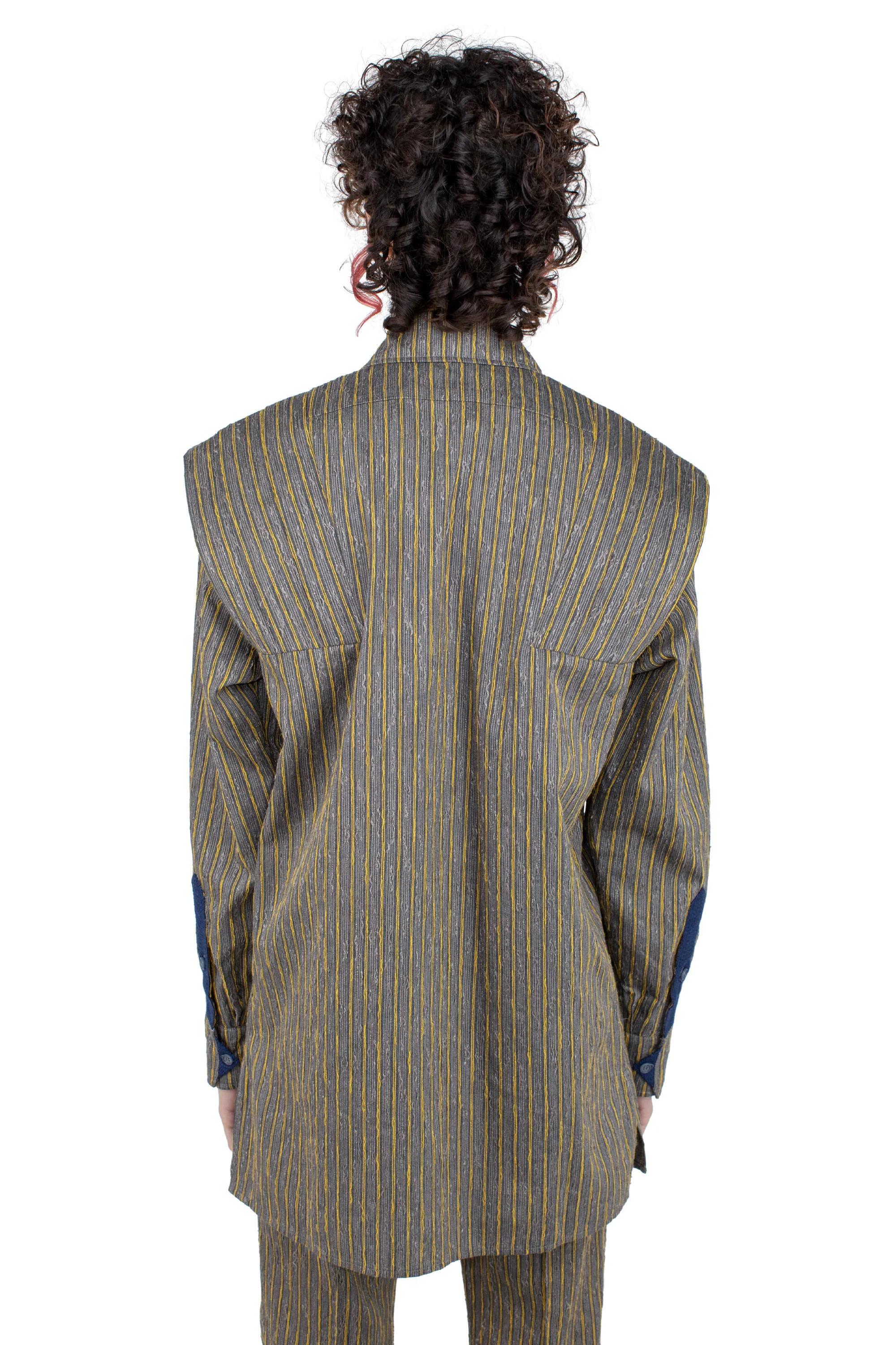 KIKO KOSTADINOV HERMEN SHIRT - CHARCOAL & SUNSHINE