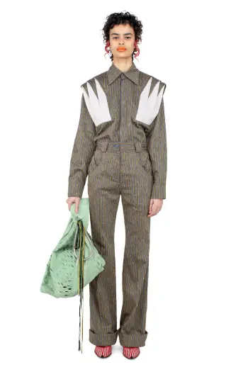 KIKO KOSTADINOV HERMEN SHIRT - CHARCOAL & SUNSHINE