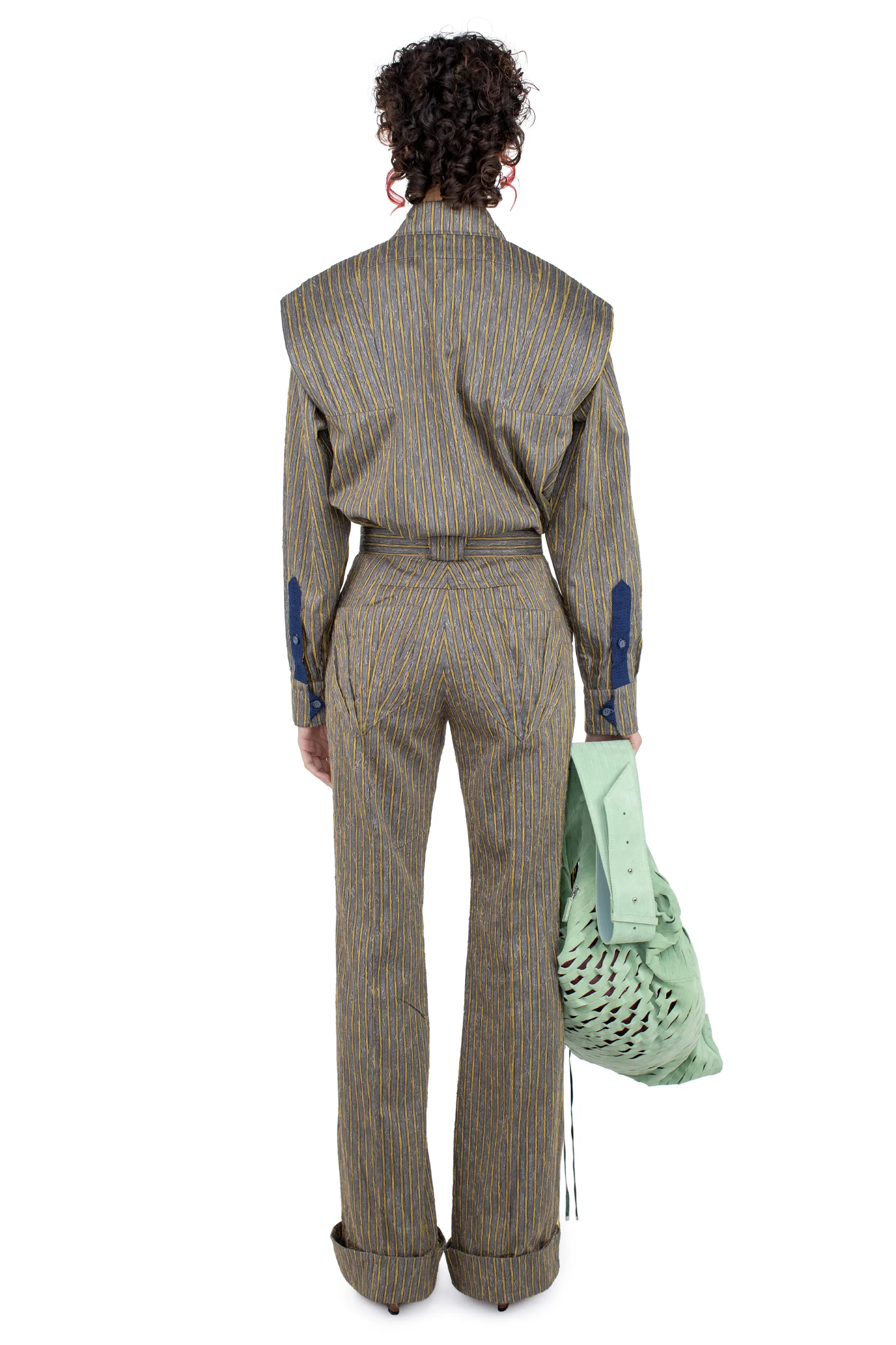 KIKO KOSTADINOV HERMEN SHIRT - CHARCOAL & SUNSHINE