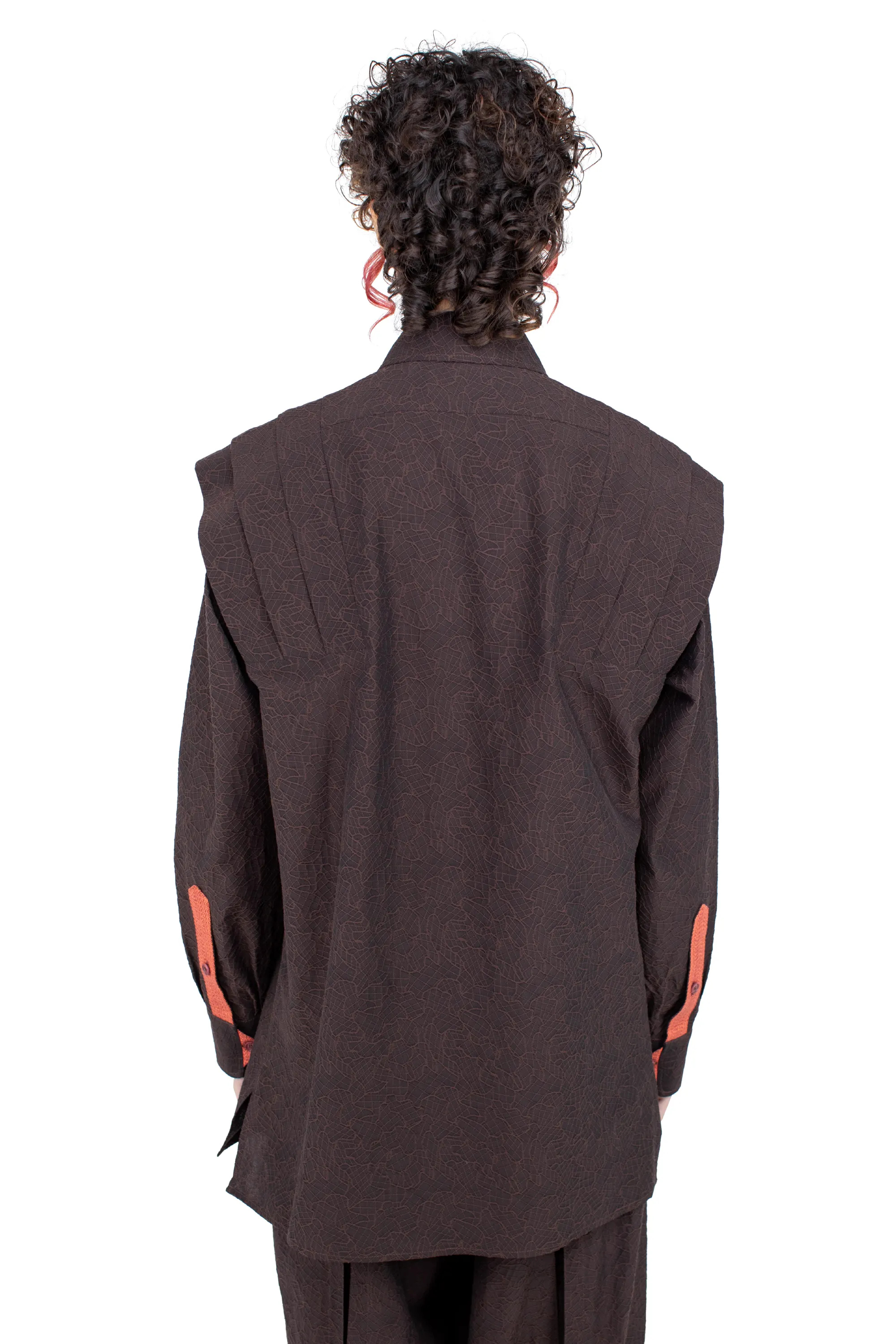 KIKO KOSTADINOV HERMEN SHIRT - DARK ELM