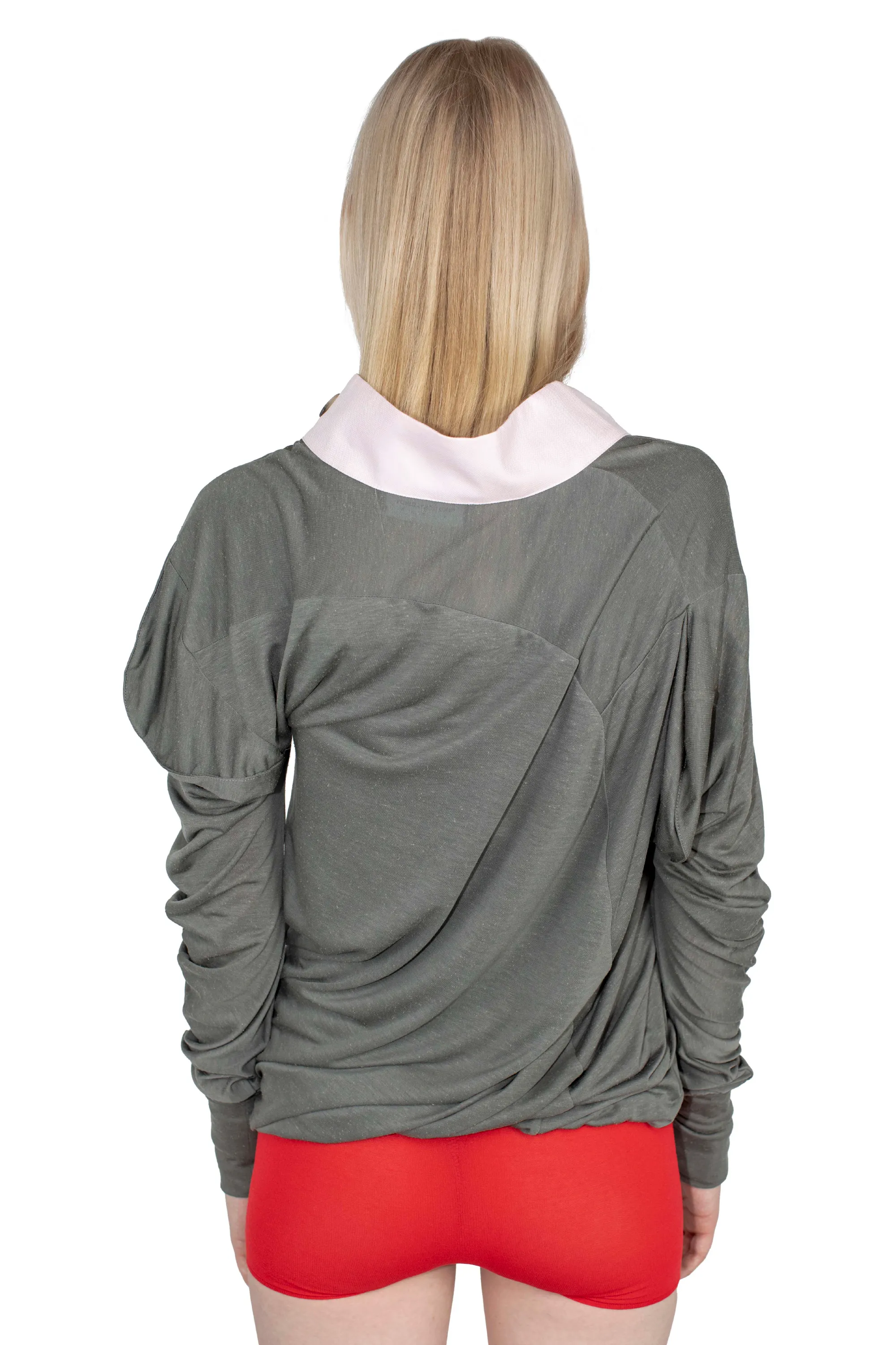 KIKO KOSTADINOV HOWE JERSEY TOP - GARGOYLE GREY