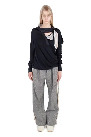 KIKO KOSTADINOV HOWE JERSEY TOP - OFF BLACK