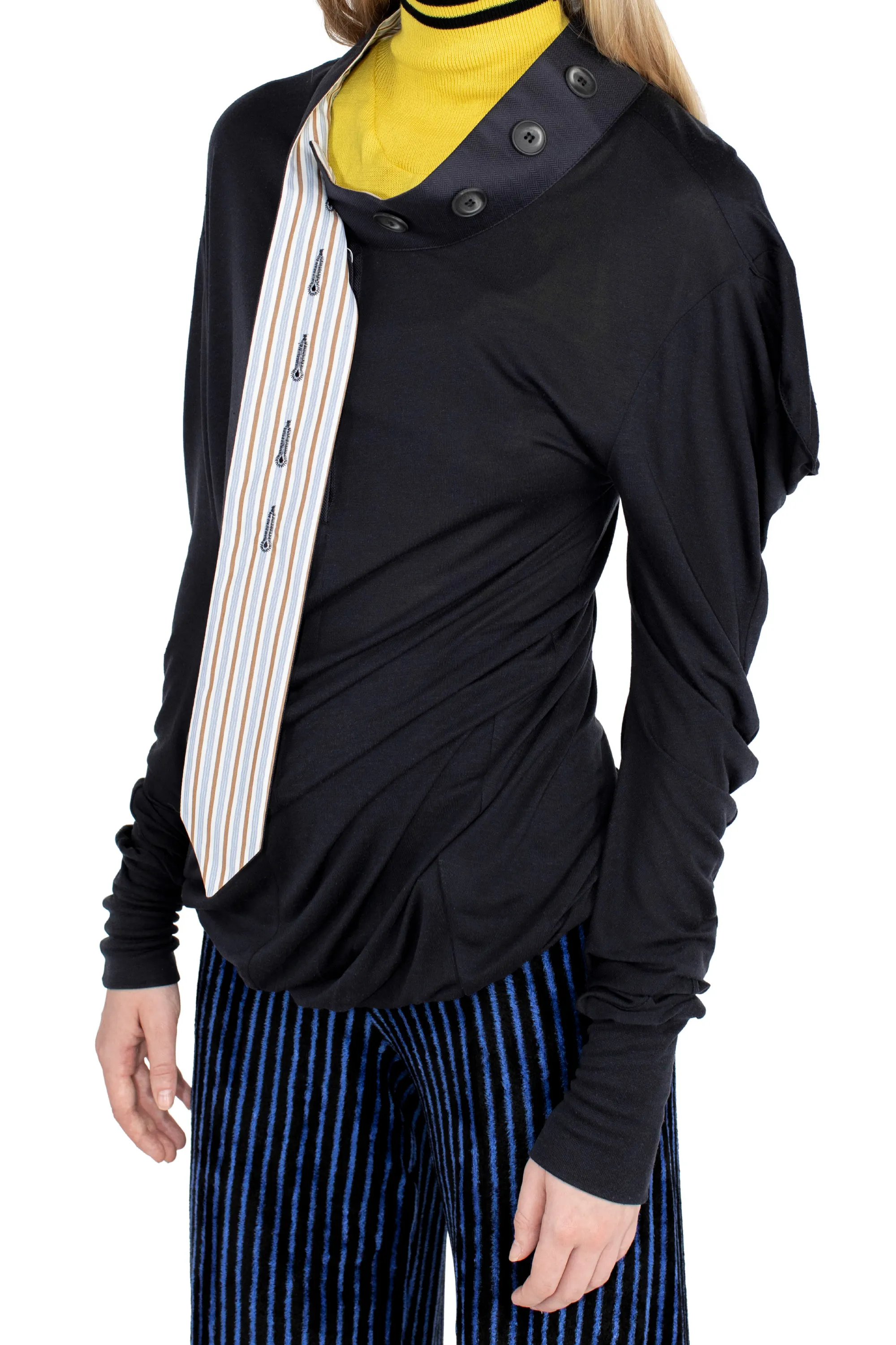 KIKO KOSTADINOV HOWE JERSEY TOP - OFF BLACK