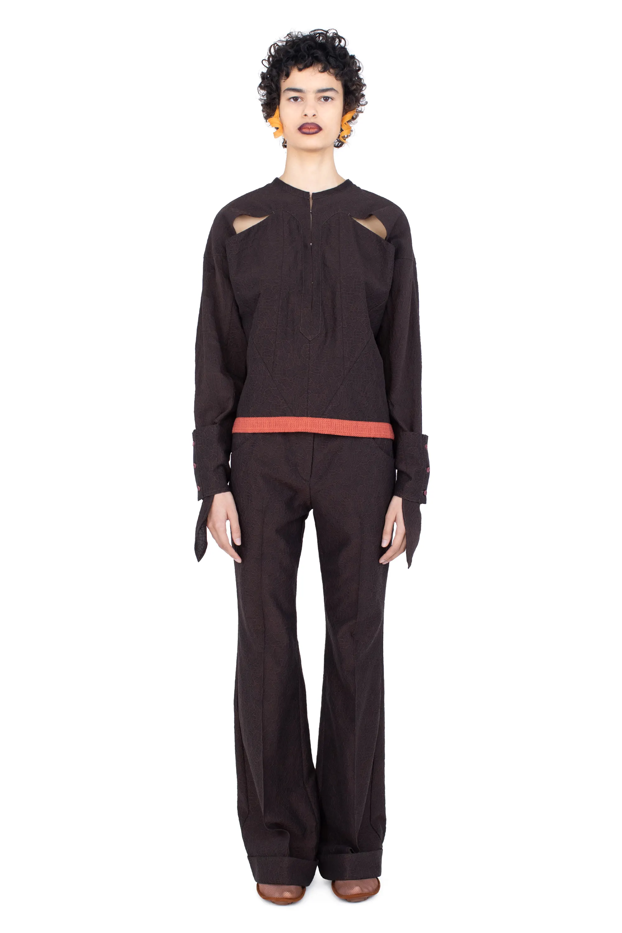 KIKO KOSTADINOV IMAGIST SHIRT - DARK ELM