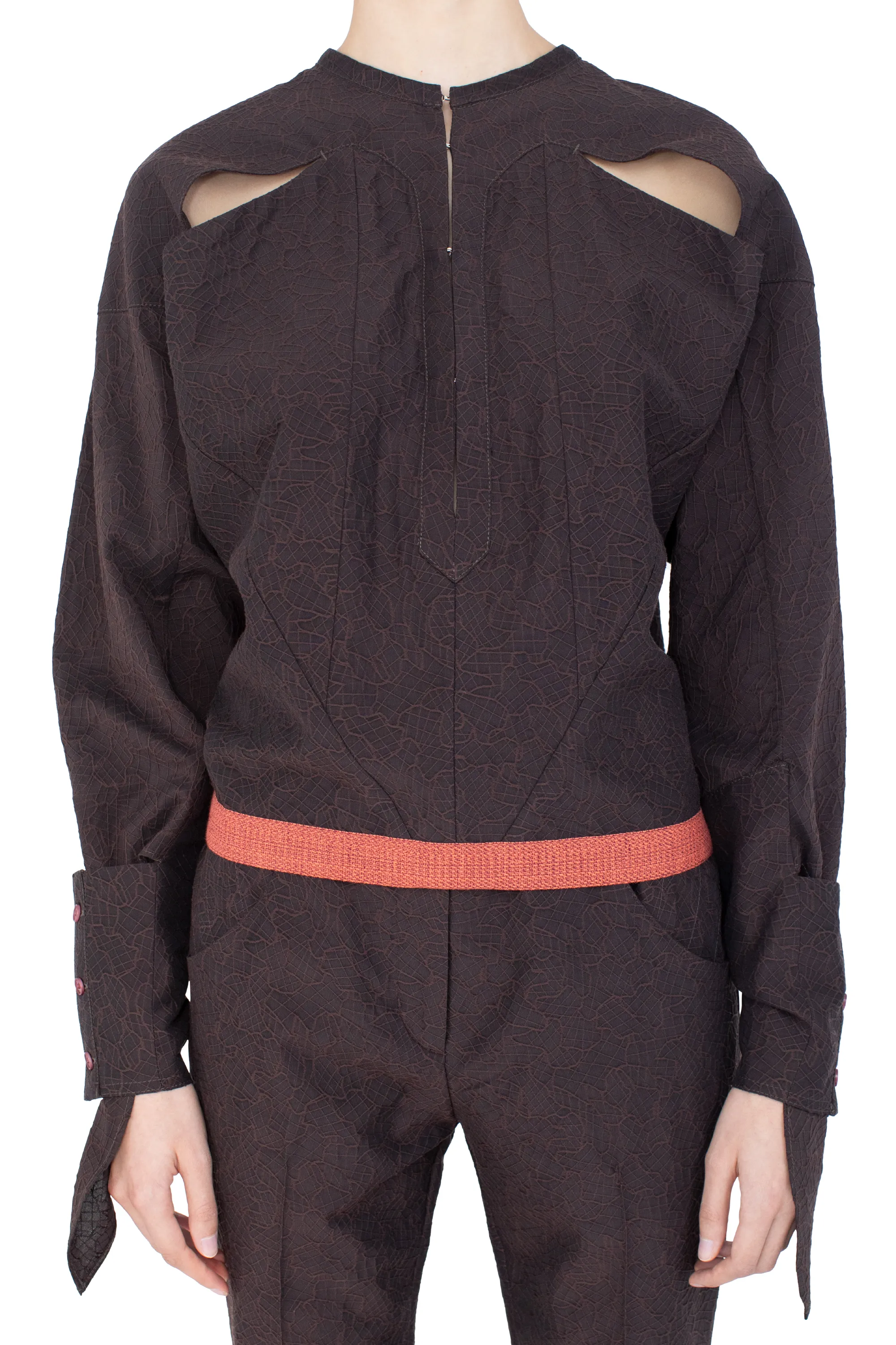 KIKO KOSTADINOV IMAGIST SHIRT - DARK ELM