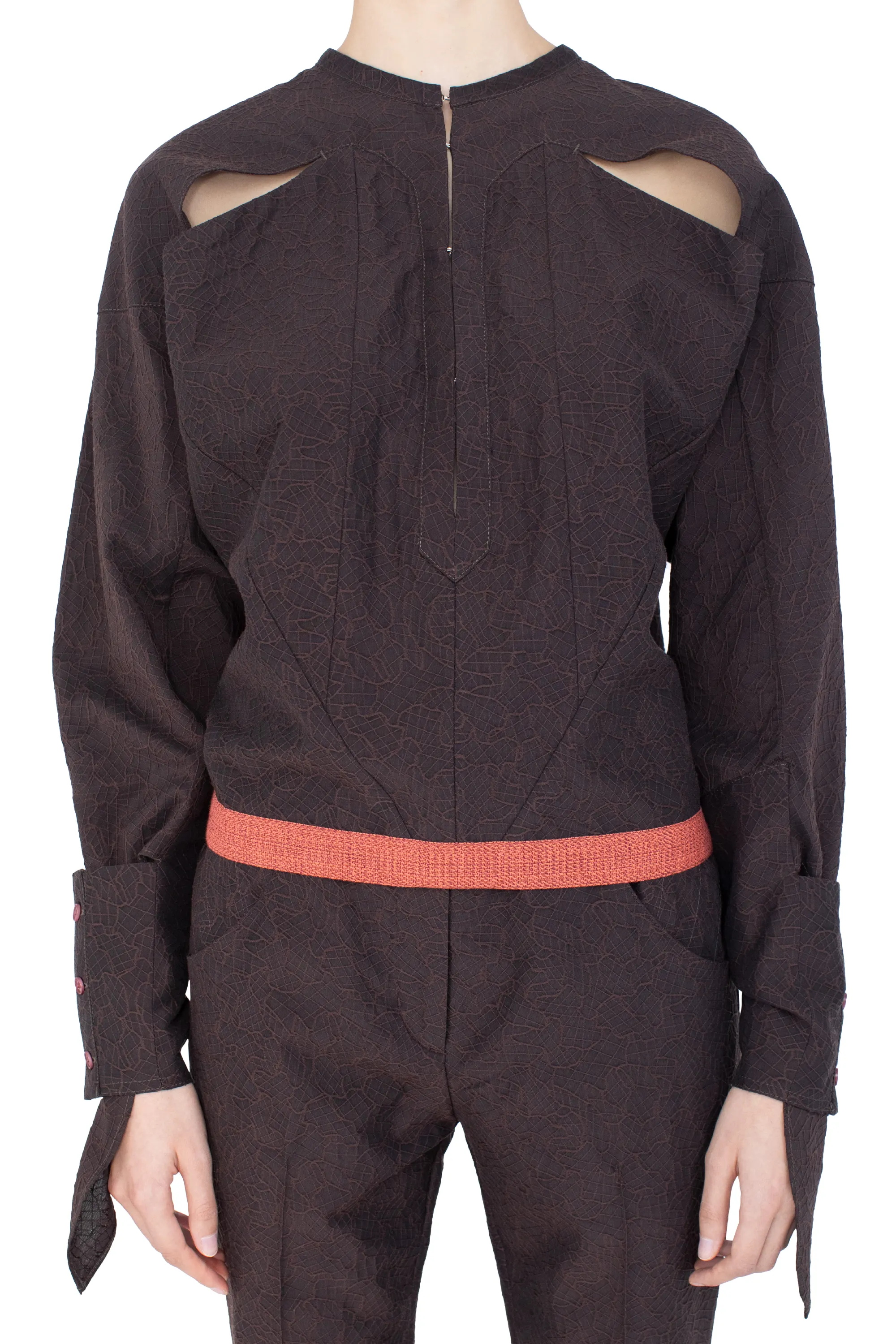 KIKO KOSTADINOV IMAGIST SHIRT - DARK ELM