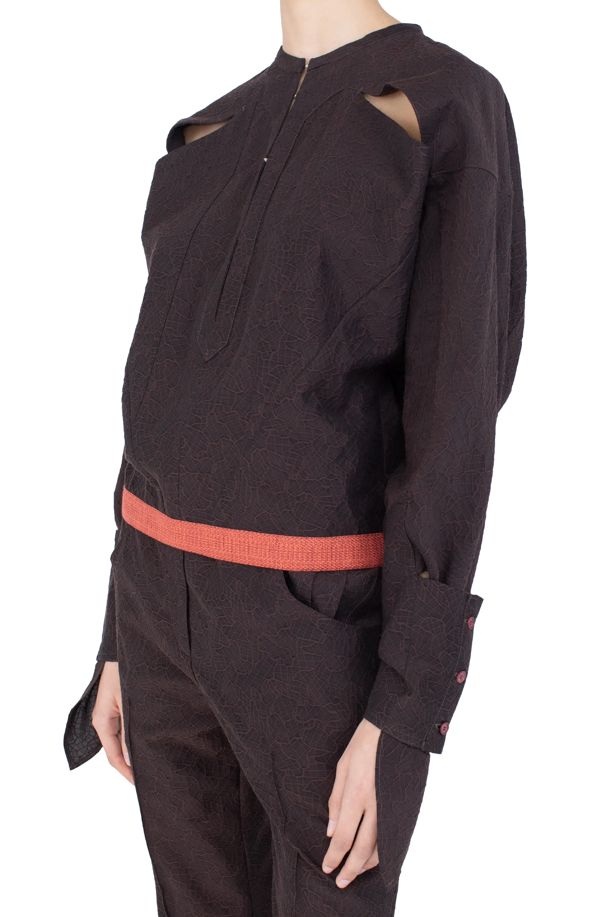 KIKO KOSTADINOV IMAGIST SHIRT - DARK ELM