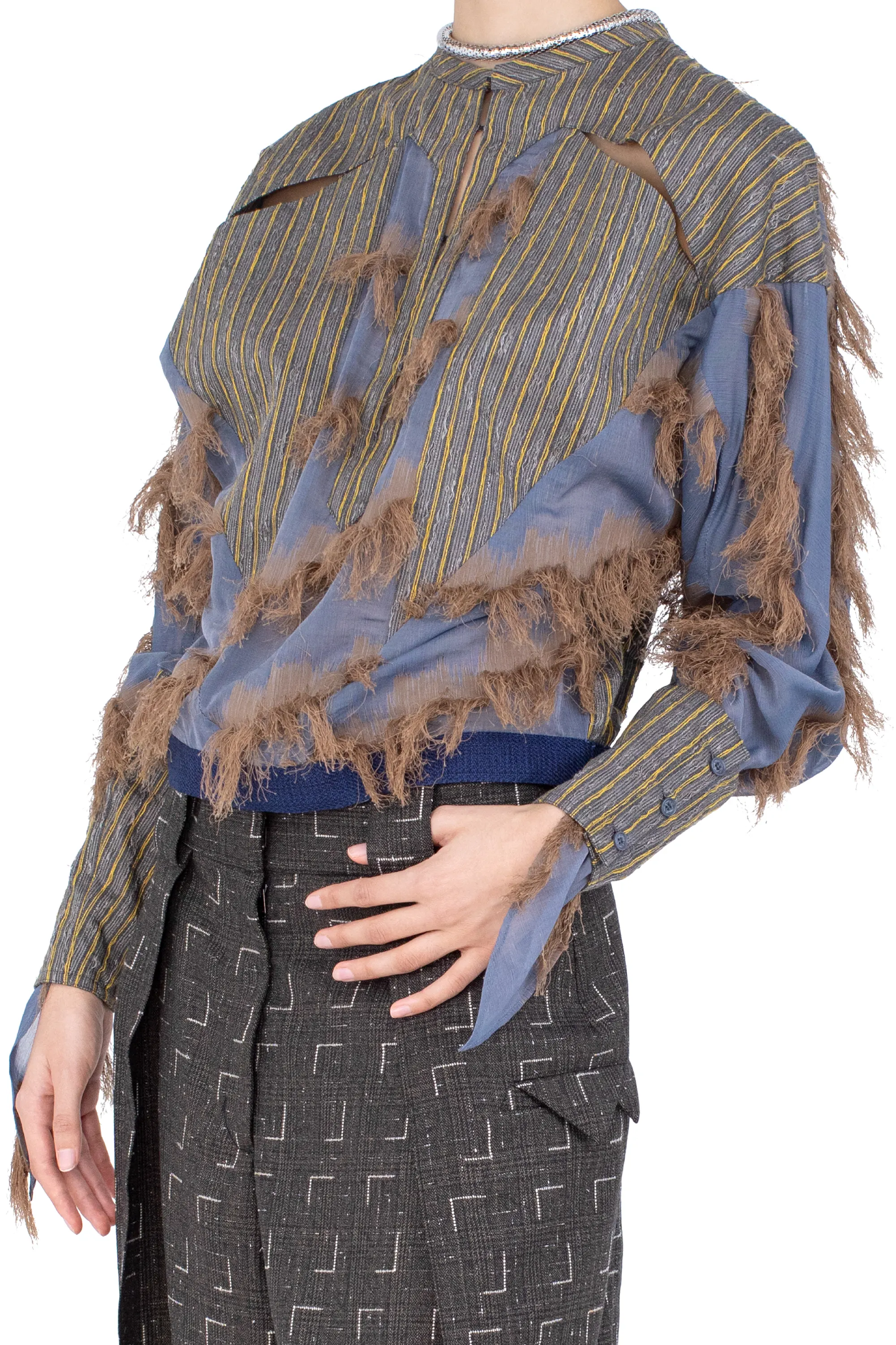 KIKO KOSTADINOV IMAGIST SHIRT - MARINER’S BLUE & SANDST