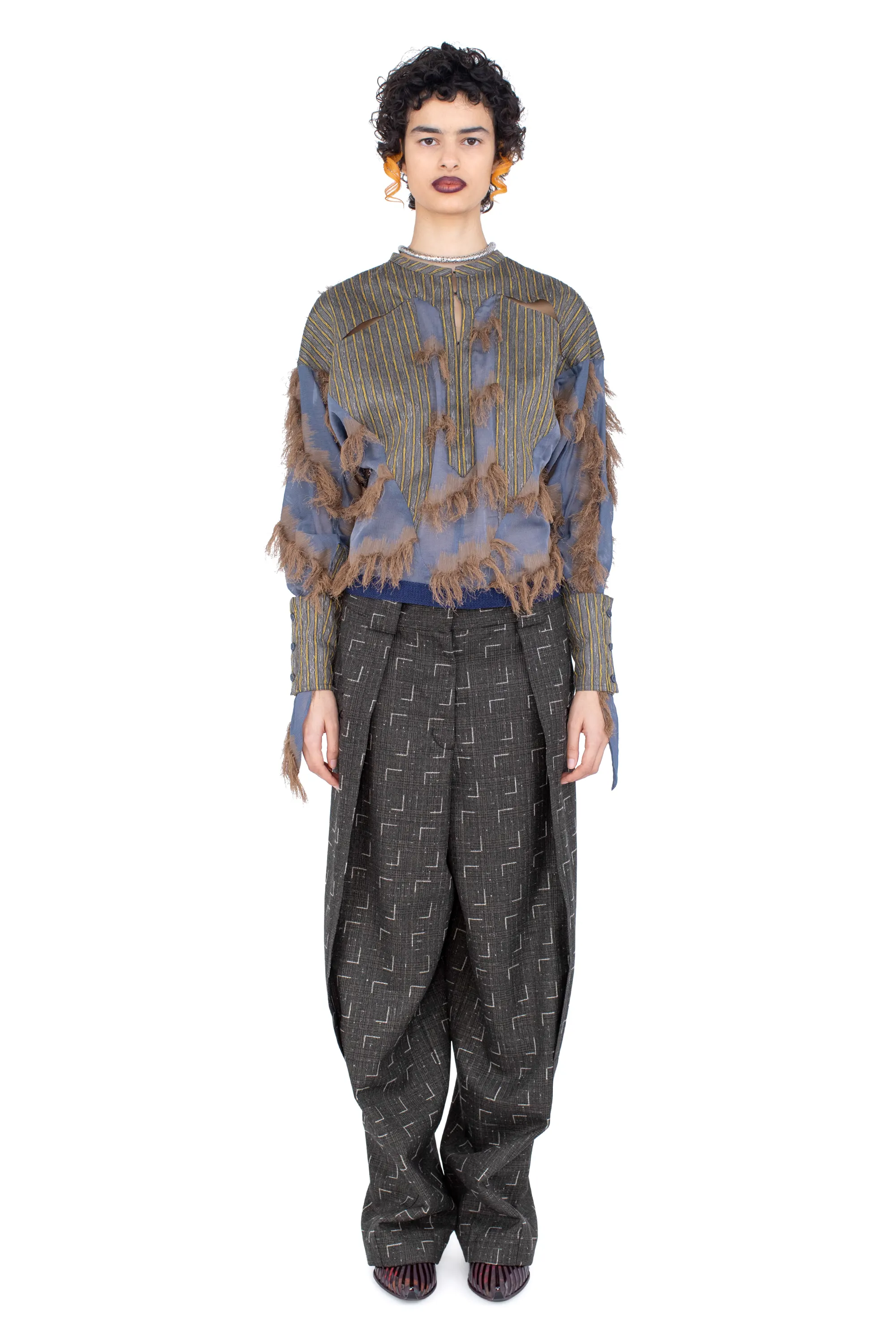 KIKO KOSTADINOV IMAGIST SHIRT - MARINER’S BLUE & SANDST