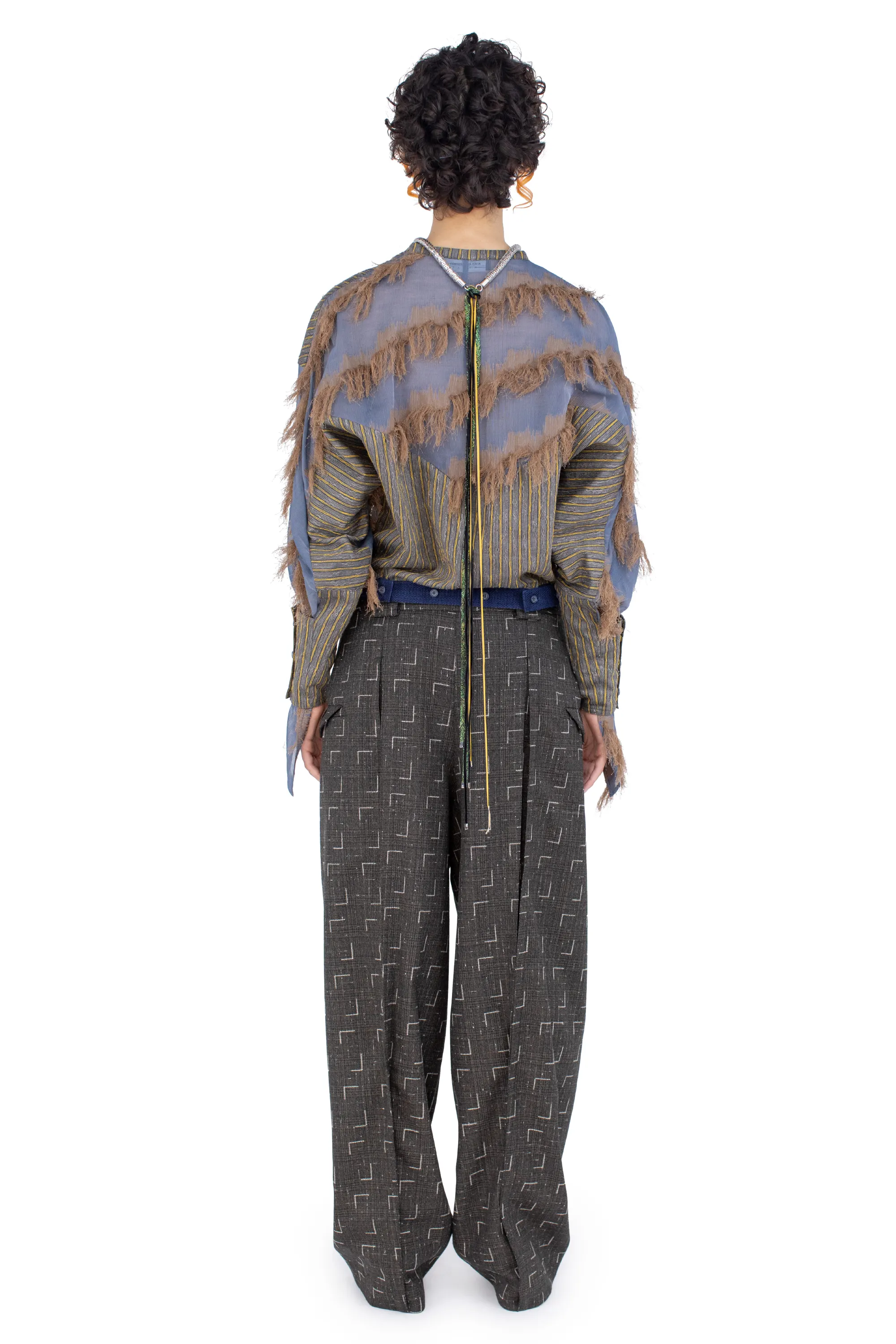 KIKO KOSTADINOV IMAGIST SHIRT - MARINER’S BLUE & SANDST