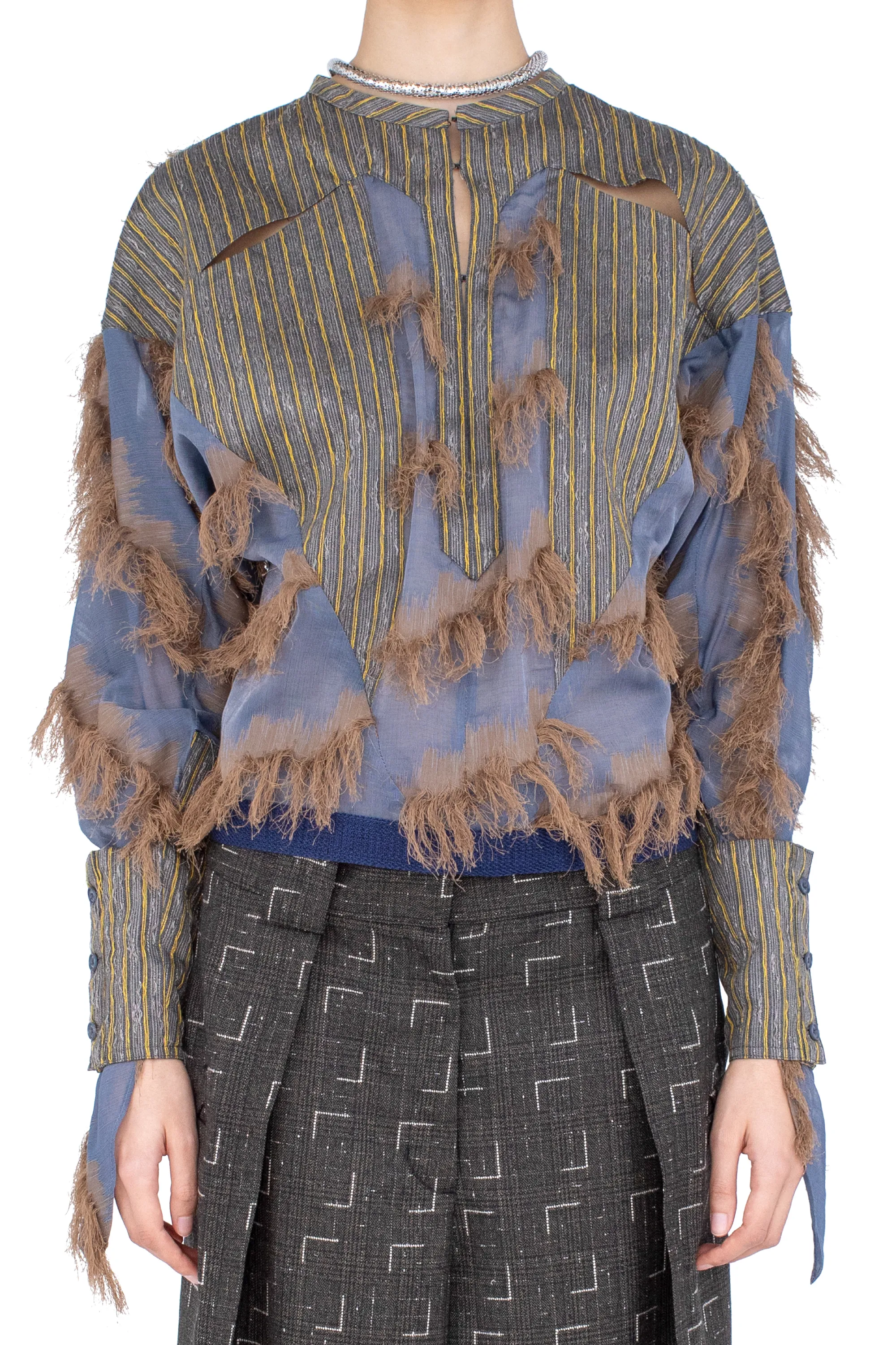 KIKO KOSTADINOV IMAGIST SHIRT - MARINER’S BLUE & SANDST
