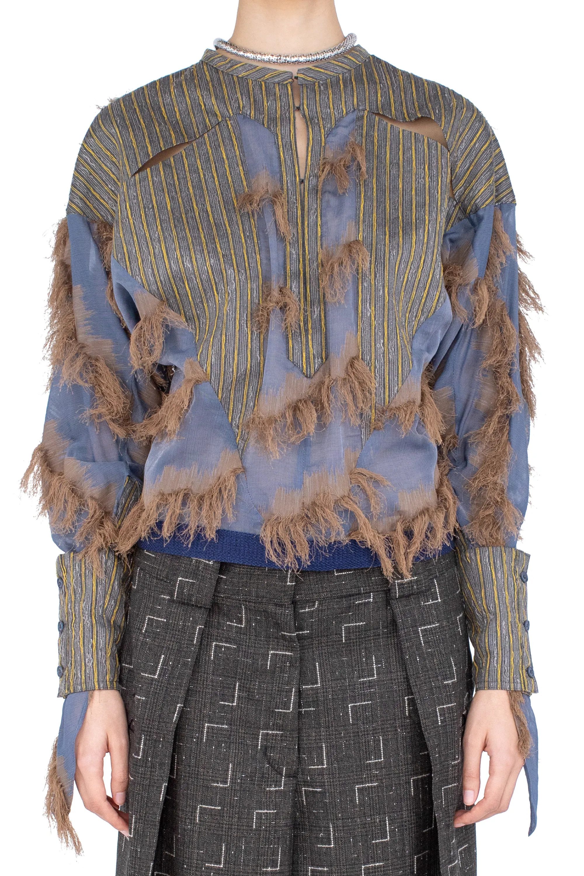 KIKO KOSTADINOV IMAGIST SHIRT - MARINER’S BLUE & SANDST
