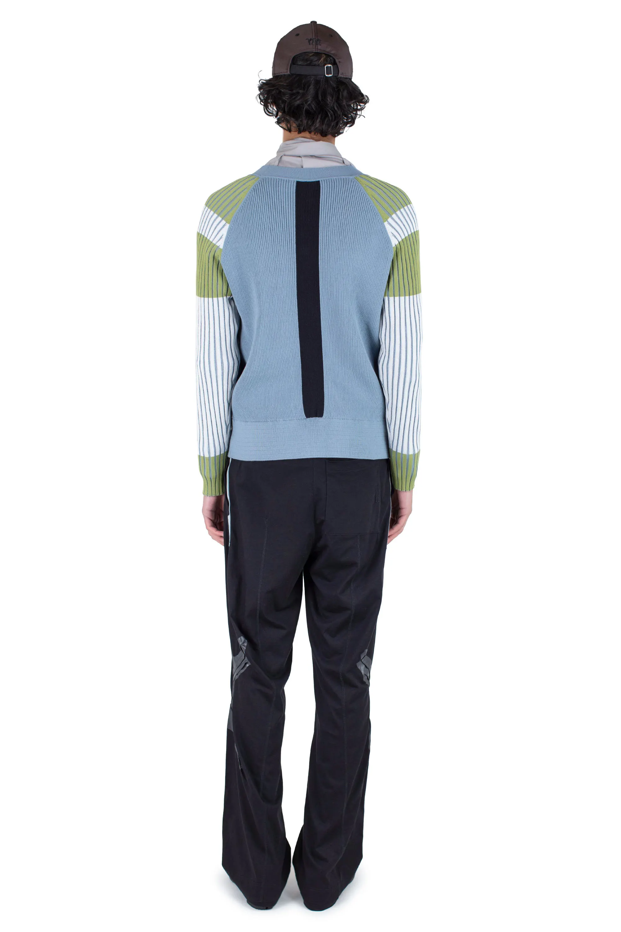 KIKO KOSTADINOV INEX CARDIGAN - BLUE / IVORY / GREEN / BLACK