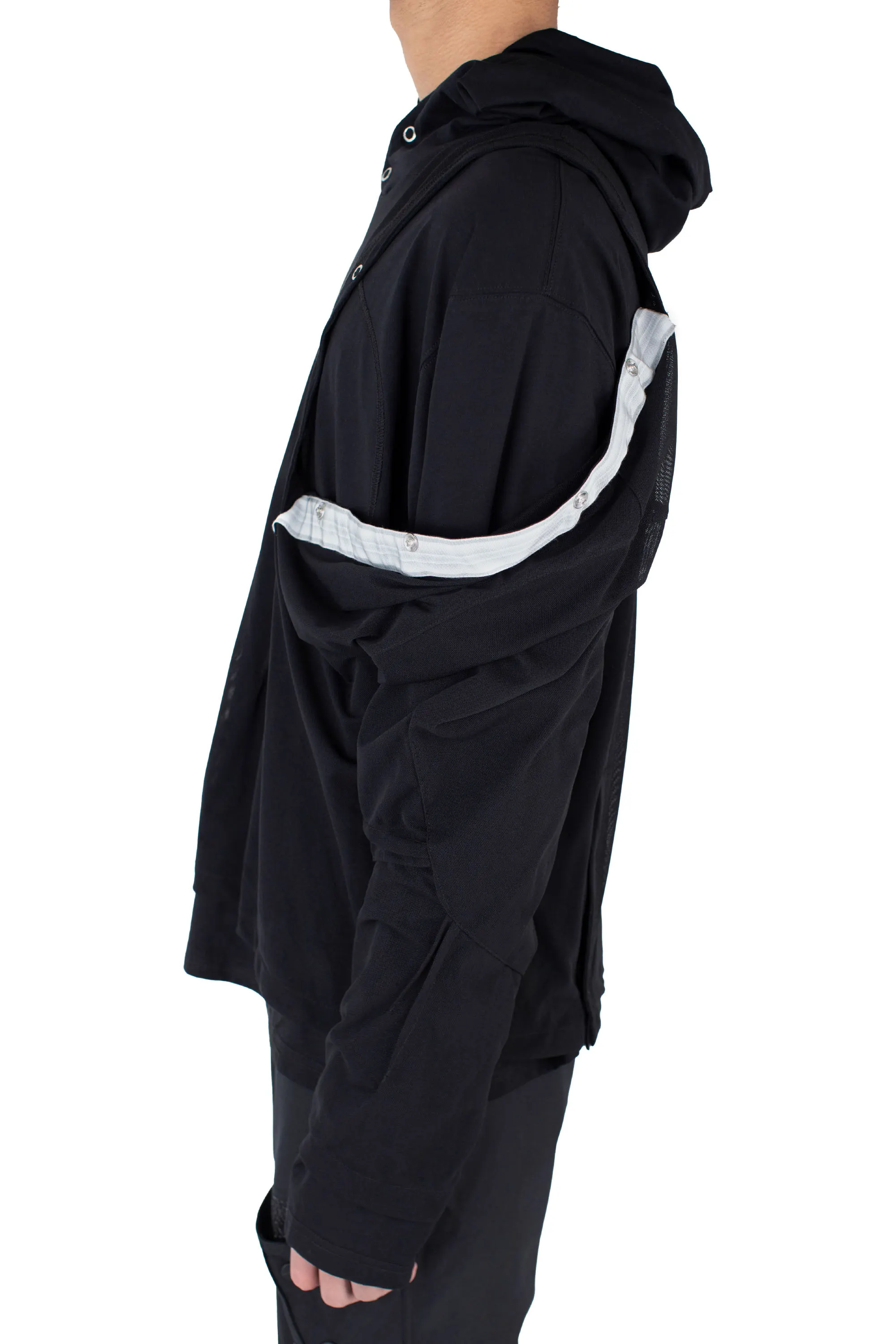 INEX HOODED TOP - BLACK / BLACK – KIKO KOSTADINOV