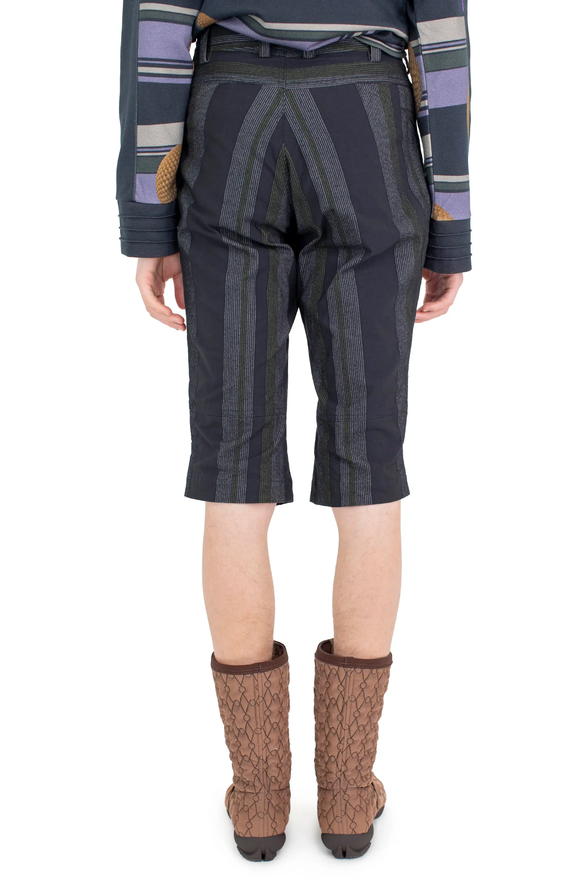 KIKO KOSTADINOV INEX SNAP SHORTS - BLACK/GREY & GREEN/BLACK SABLE