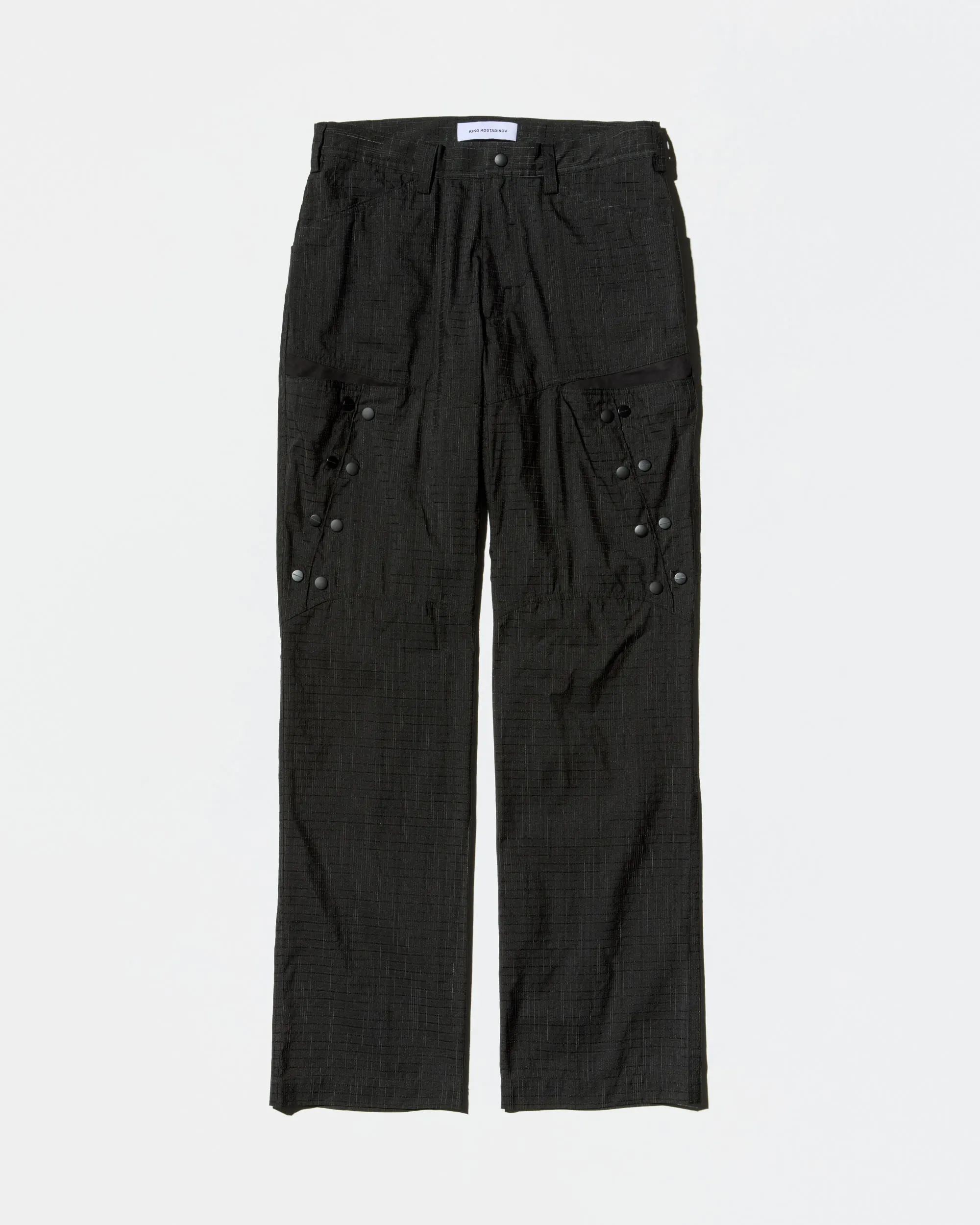 KIKO KOSTADINOV INEX SNAP TROUSER - BLACK OBSIDIAN / BLACK SABLE