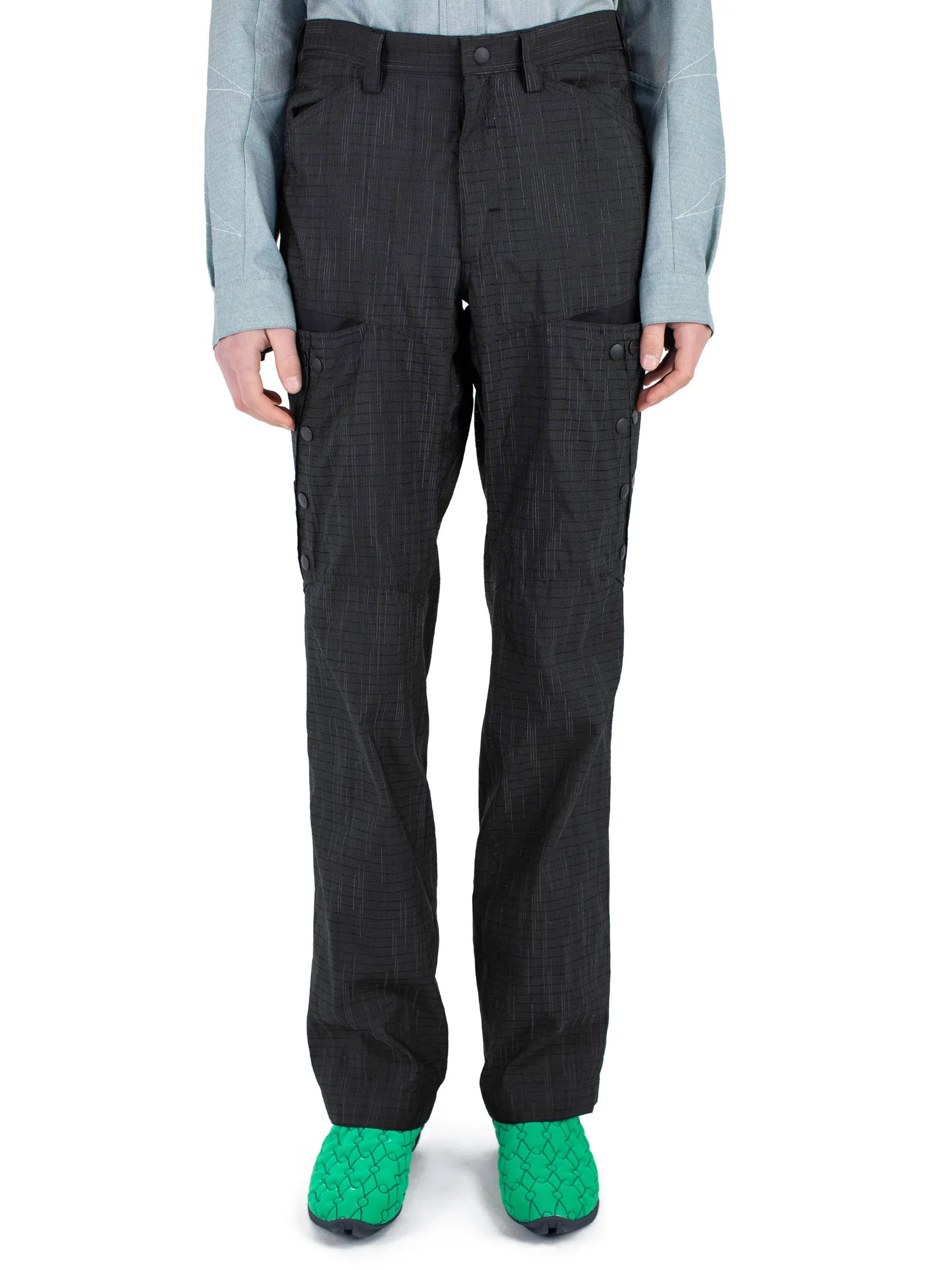 KIKO KOSTADINOV INEX SNAP TROUSER - BLACK OBSIDIAN / BLACK SABLE