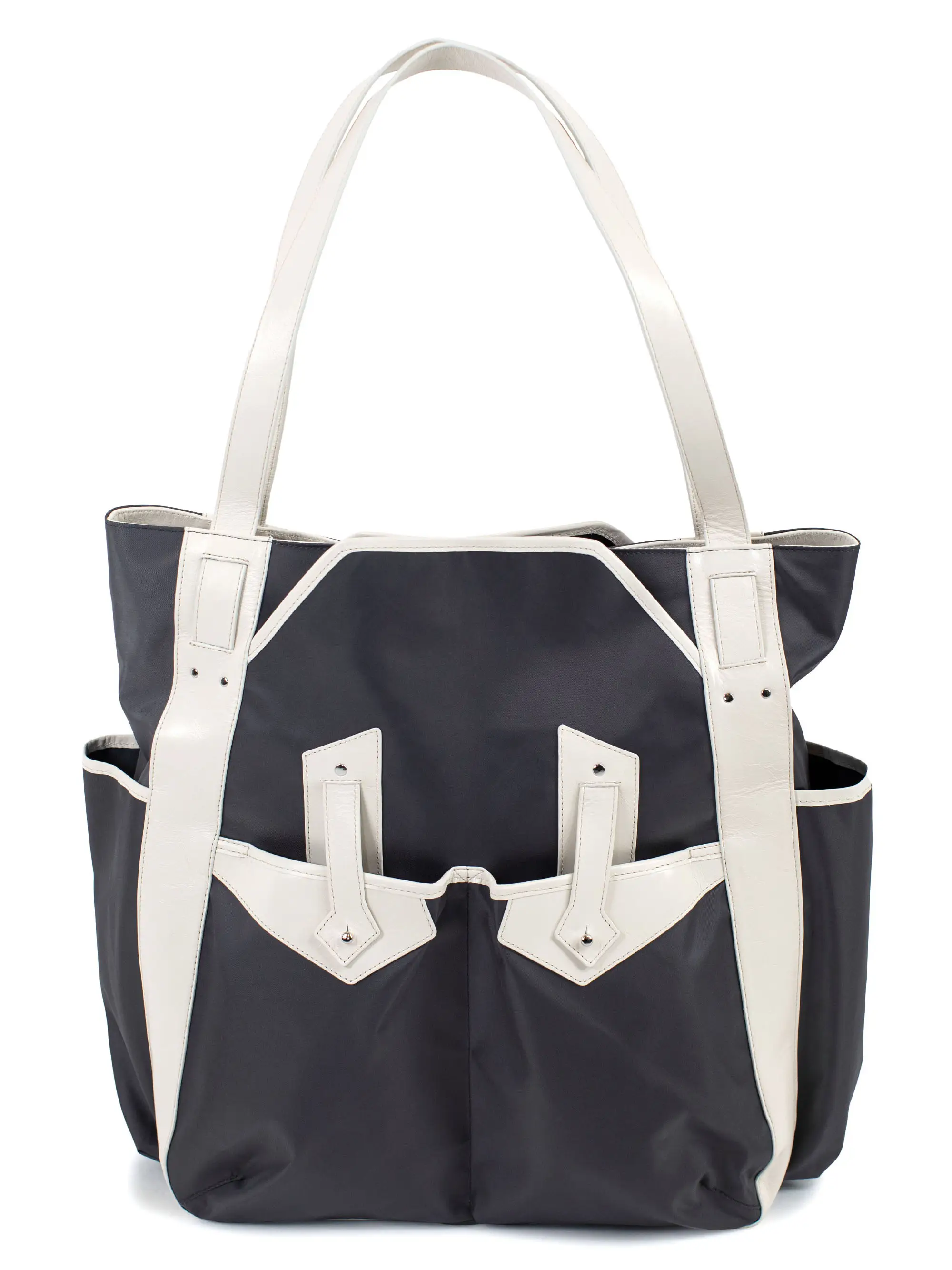KIKO KOSTADINOV INEX TOTE BAG - DARK GREY / SAND