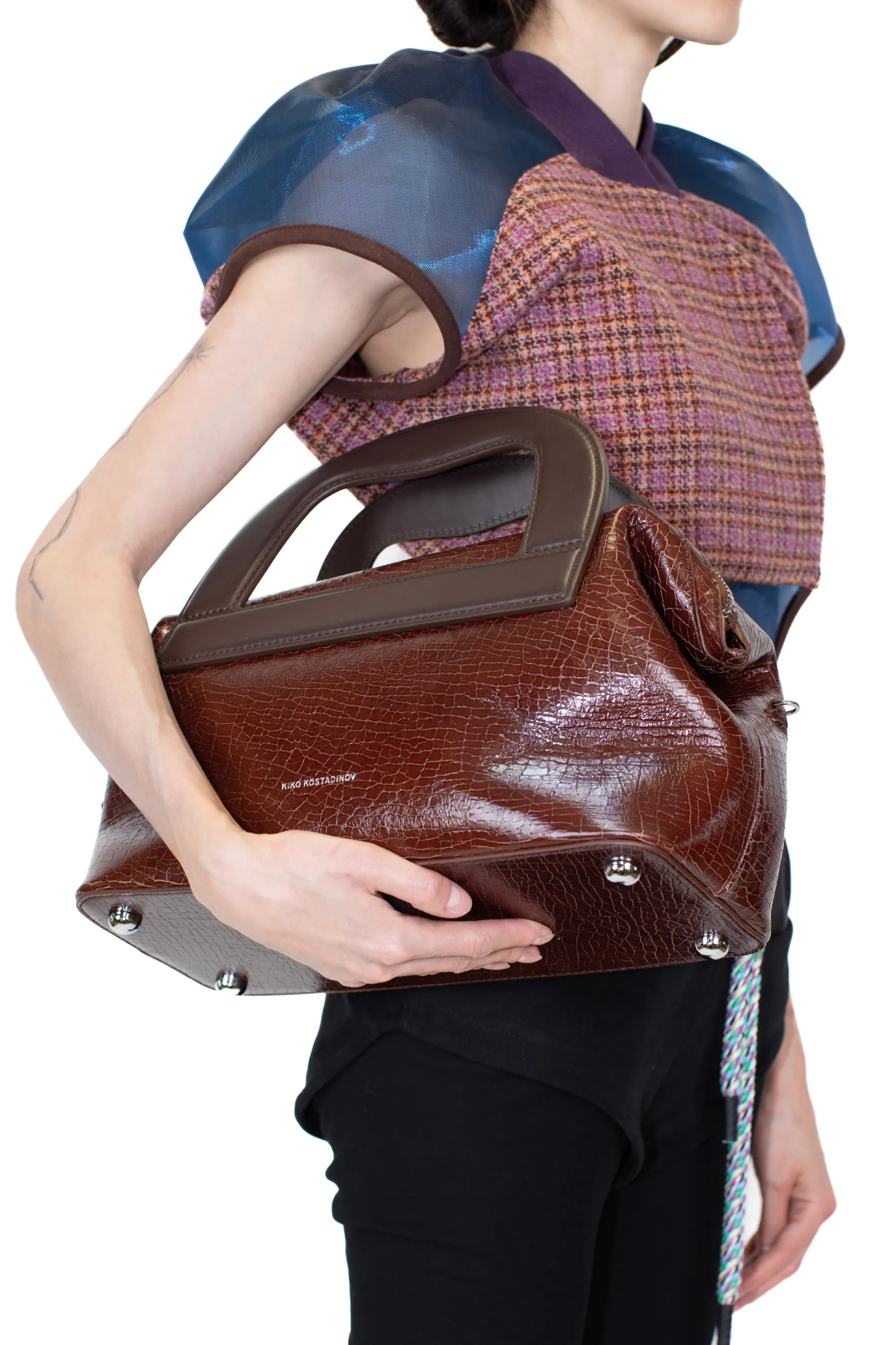 KIKO KOSTADINOV ISADORA BAG - CRACKED BROWN