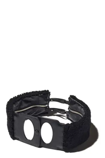 KIKO KOSTADINOV ISADORA BELT BAG - FUZZY BLACK