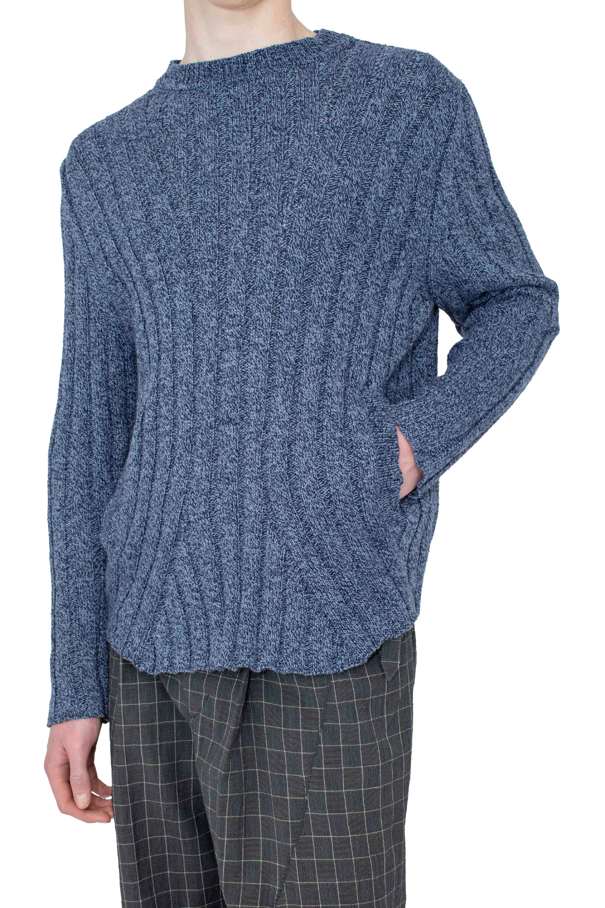 KIKO KOSTADINOV KADA KNIT PULLOVER - BLUE MELANGE