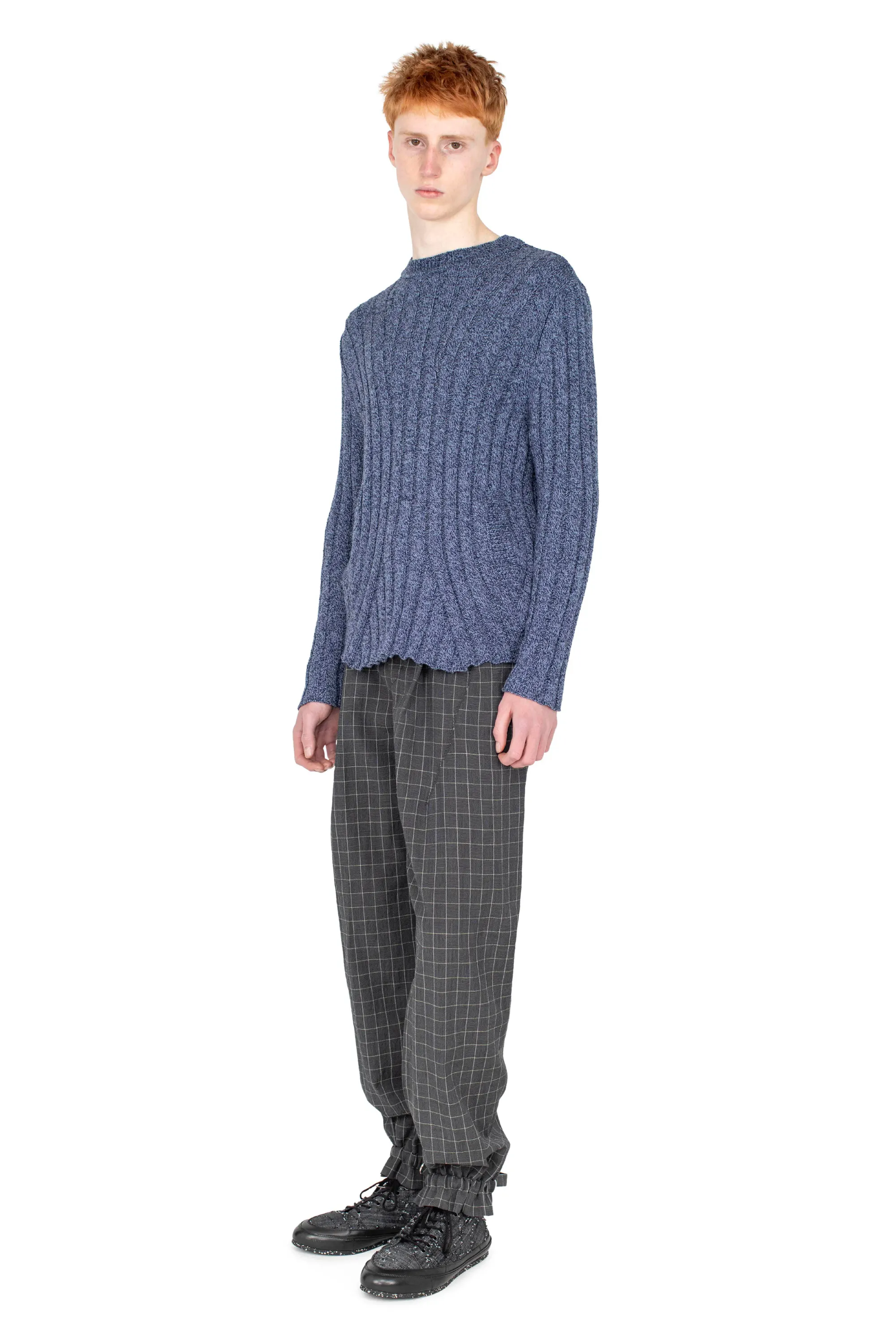 KIKO KOSTADINOV KADA KNIT PULLOVER - BLUE MELANGE
