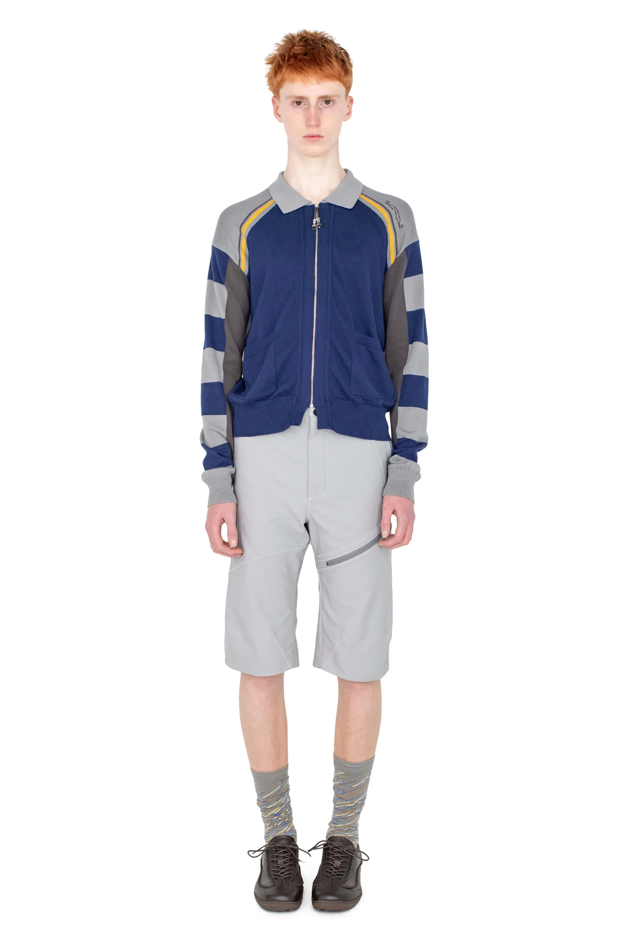 KIKO KOSTADINOV KEST CARDIGAN - NAVY & ANCHOR