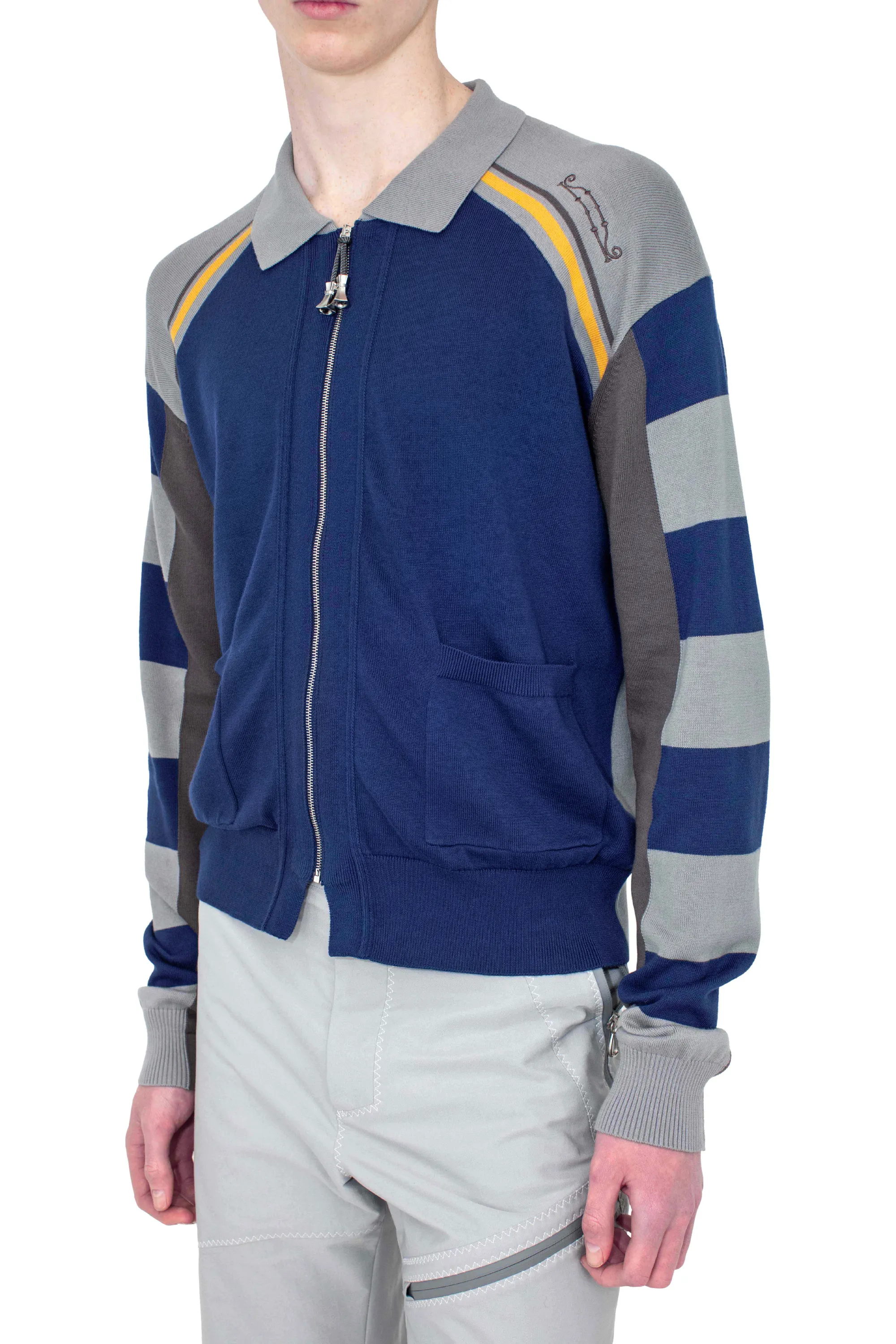 KIKO KOSTADINOV KEST CARDIGAN - NAVY & ANCHOR