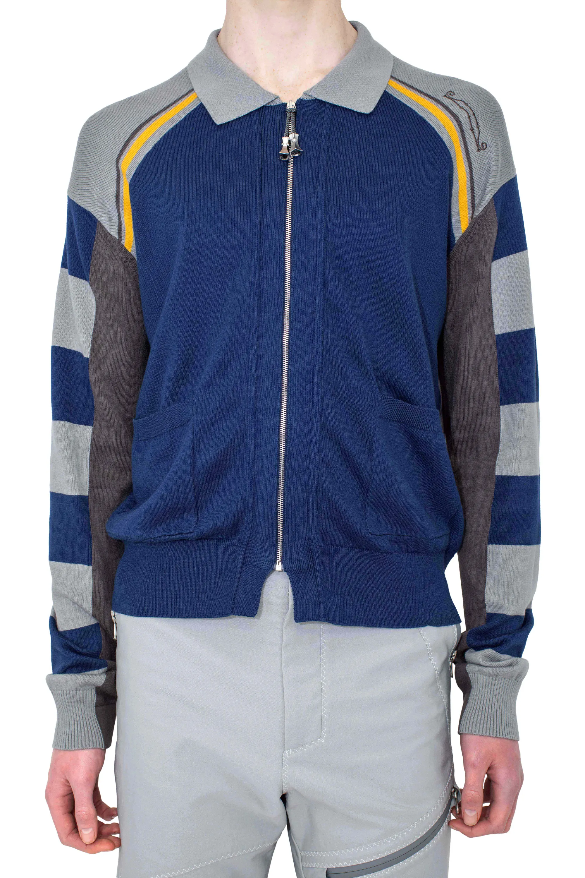 KIKO KOSTADINOV KEST CARDIGAN - NAVY & ANCHOR