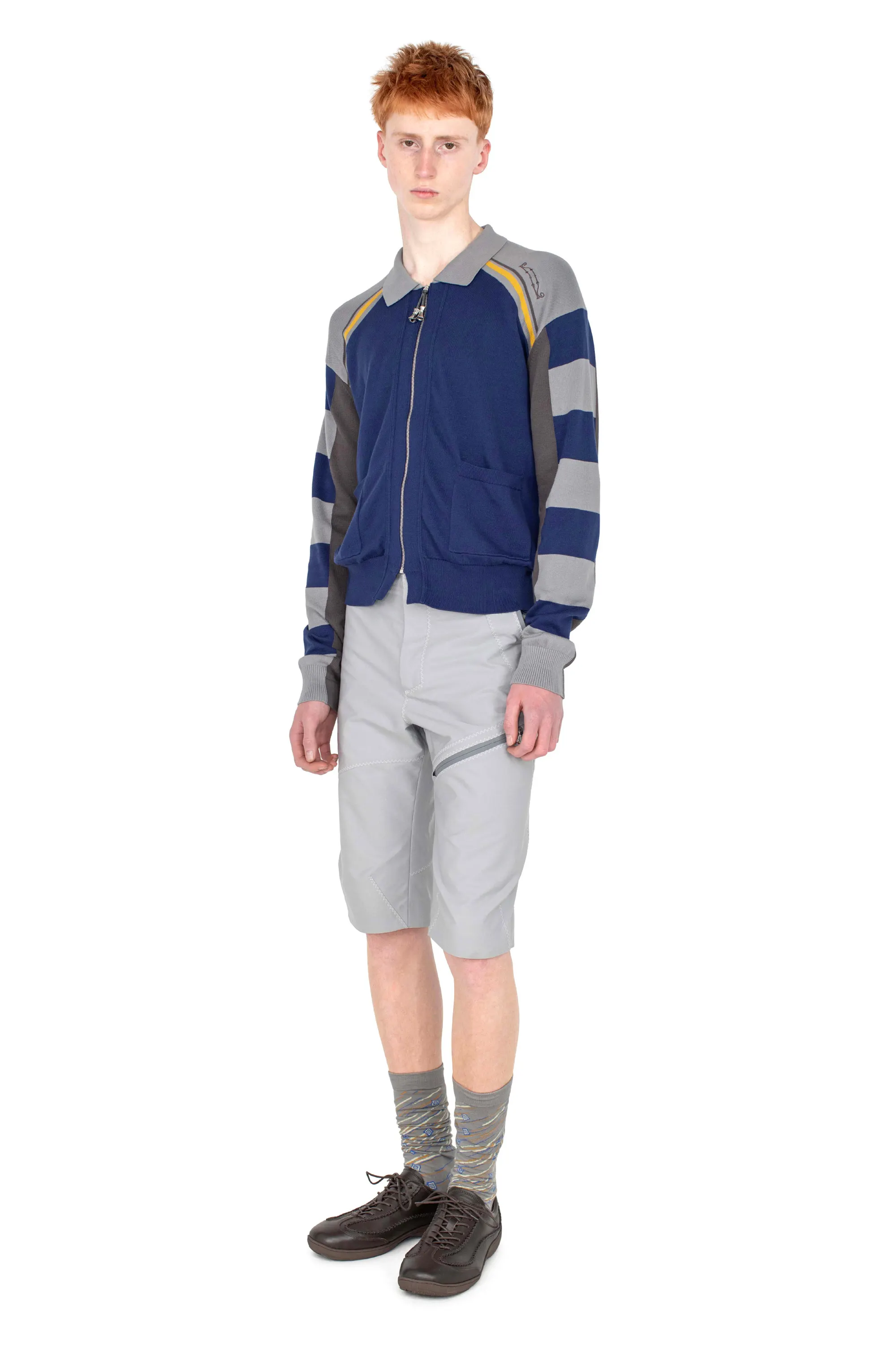 KIKO KOSTADINOV KEST CARDIGAN - NAVY & ANCHOR