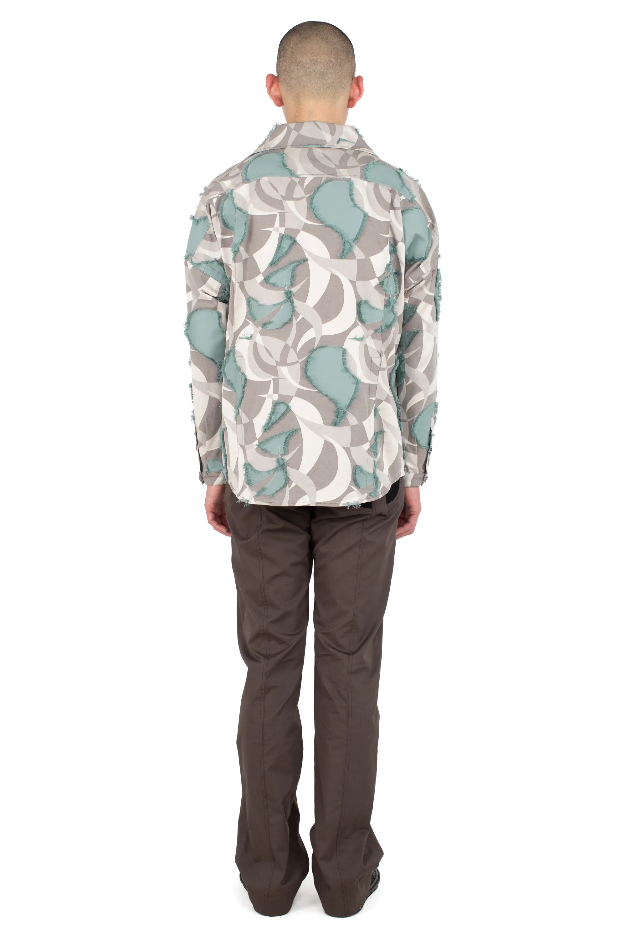 KIKO KOSTADINOV KEST SHIRT - BEIGE & TEAL