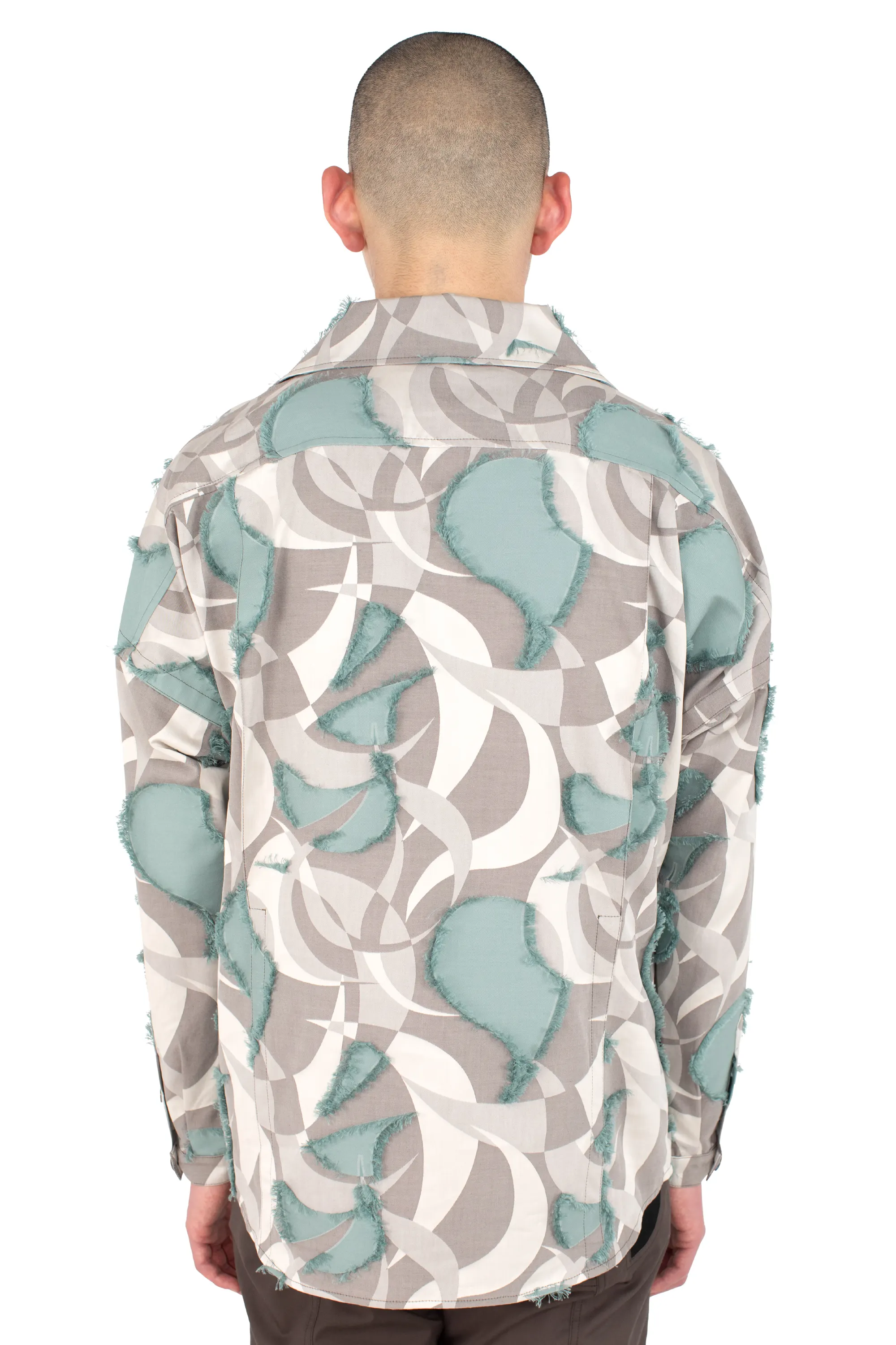 KIKO KOSTADINOV KEST SHIRT - BEIGE & TEAL