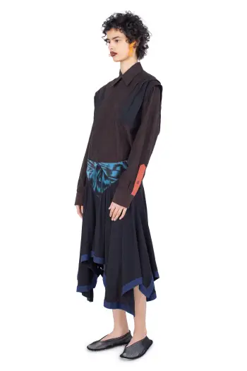 KIKO KOSTADINOV KLAPHECK SKIRT - NIGHT BLACK