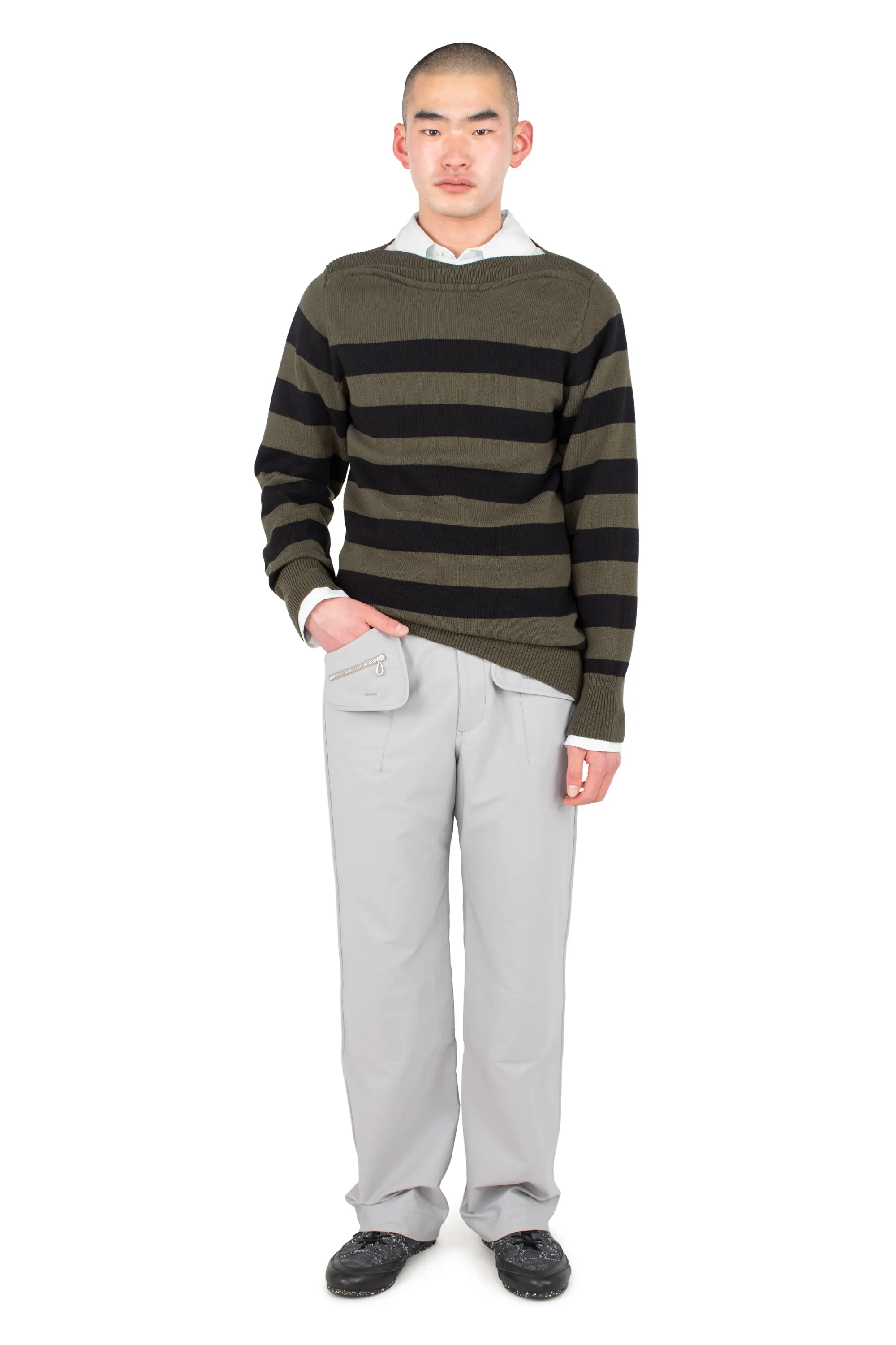 KIKO KOSTADINOV KOMLO TROUSER - PEBBLE GREY