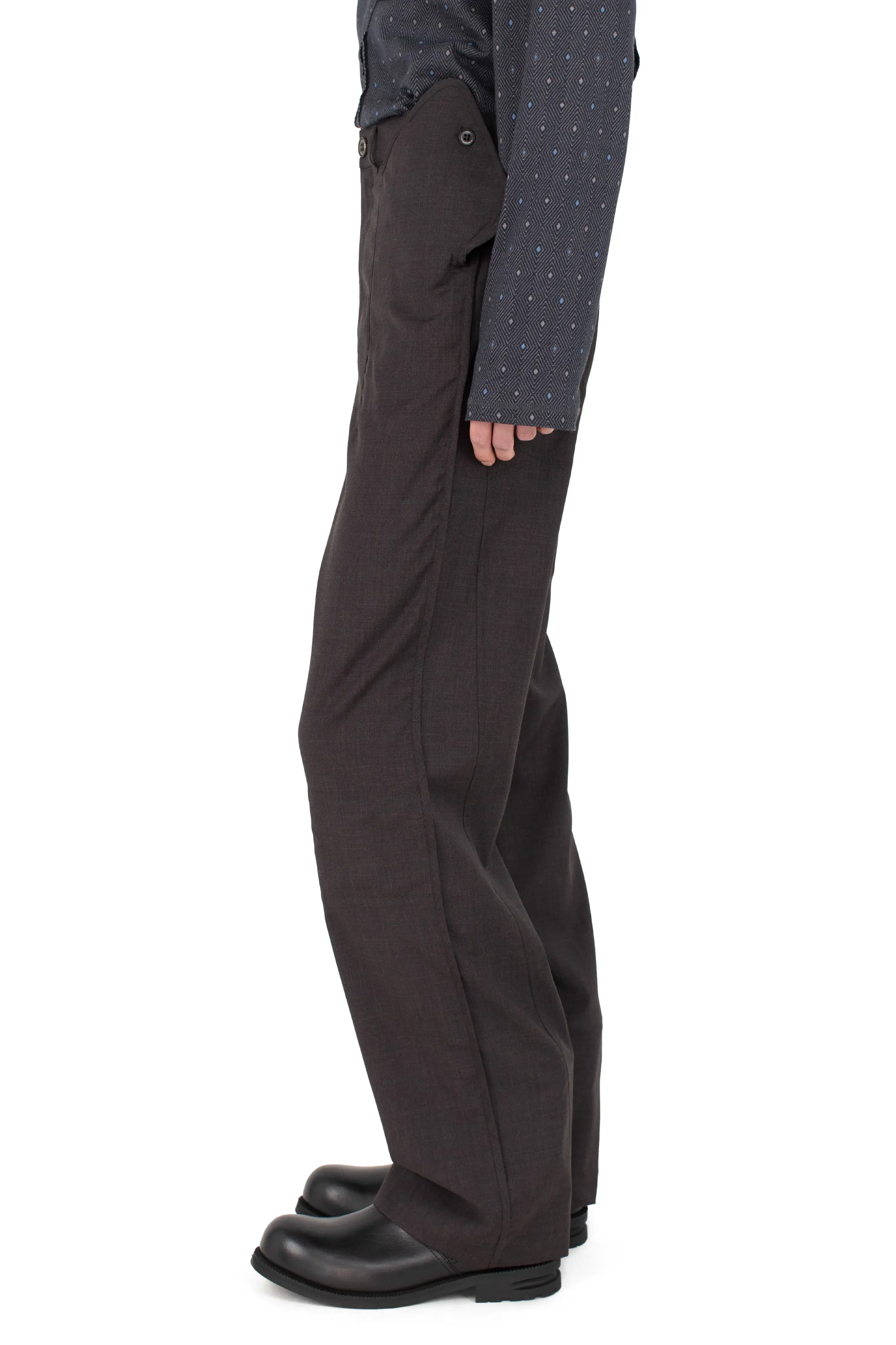 KIKO KOSTADINOV KOMLO TROUSER - UMBER BROWN